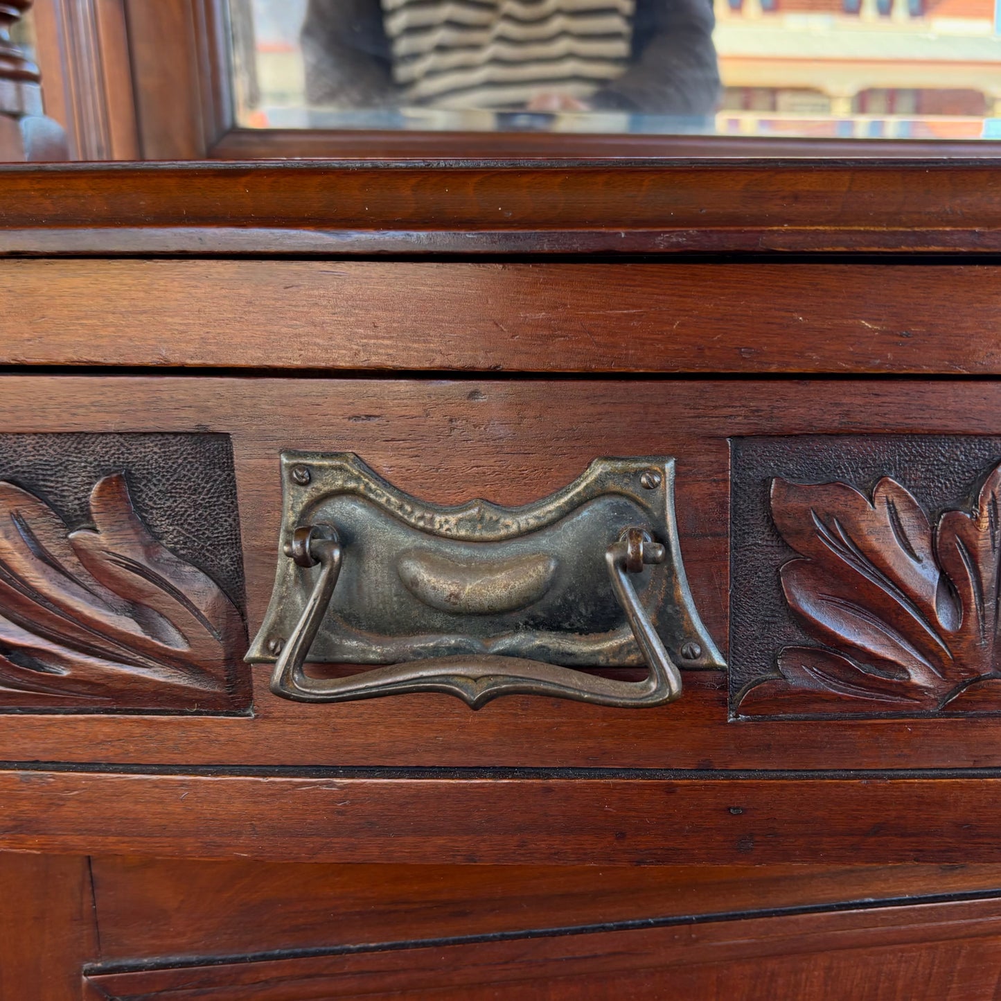 French Art Deco sideboard with mirror back, c.1925–35