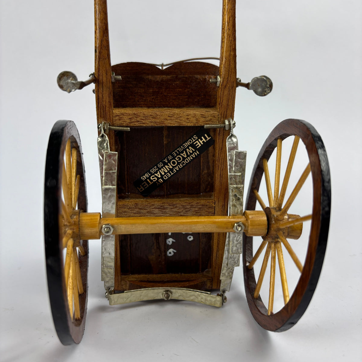 Handcrafted Wagonmaster W D Condie wooden buggy model view 2