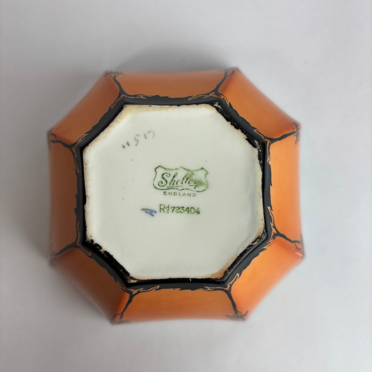 Shelley “Sunset & Trees” Sugar Bowl, Queen Anne Shape (c.1930s)