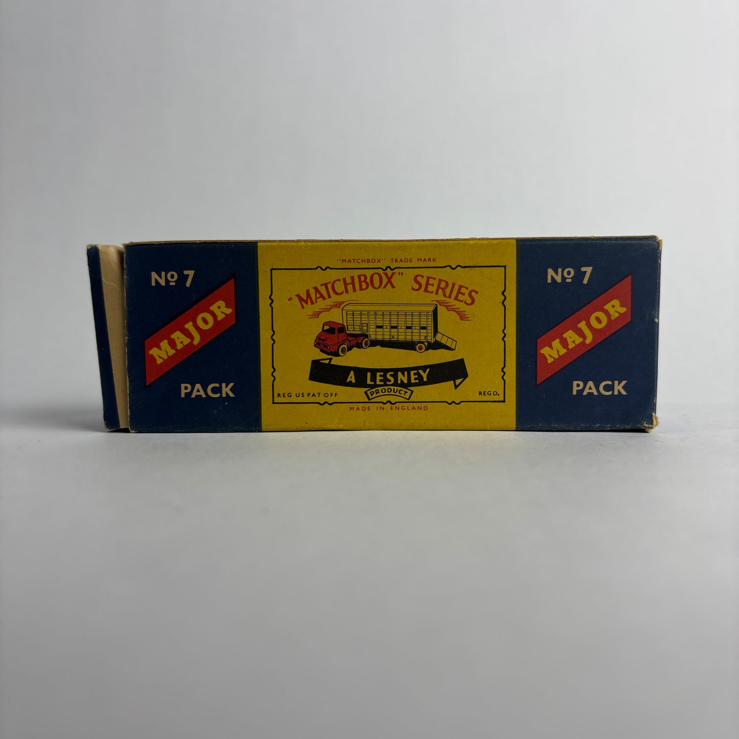 Matchbox Major Pack No. 7 Leyland Cattle Truck (Lesney, 1950s) with Original Box
