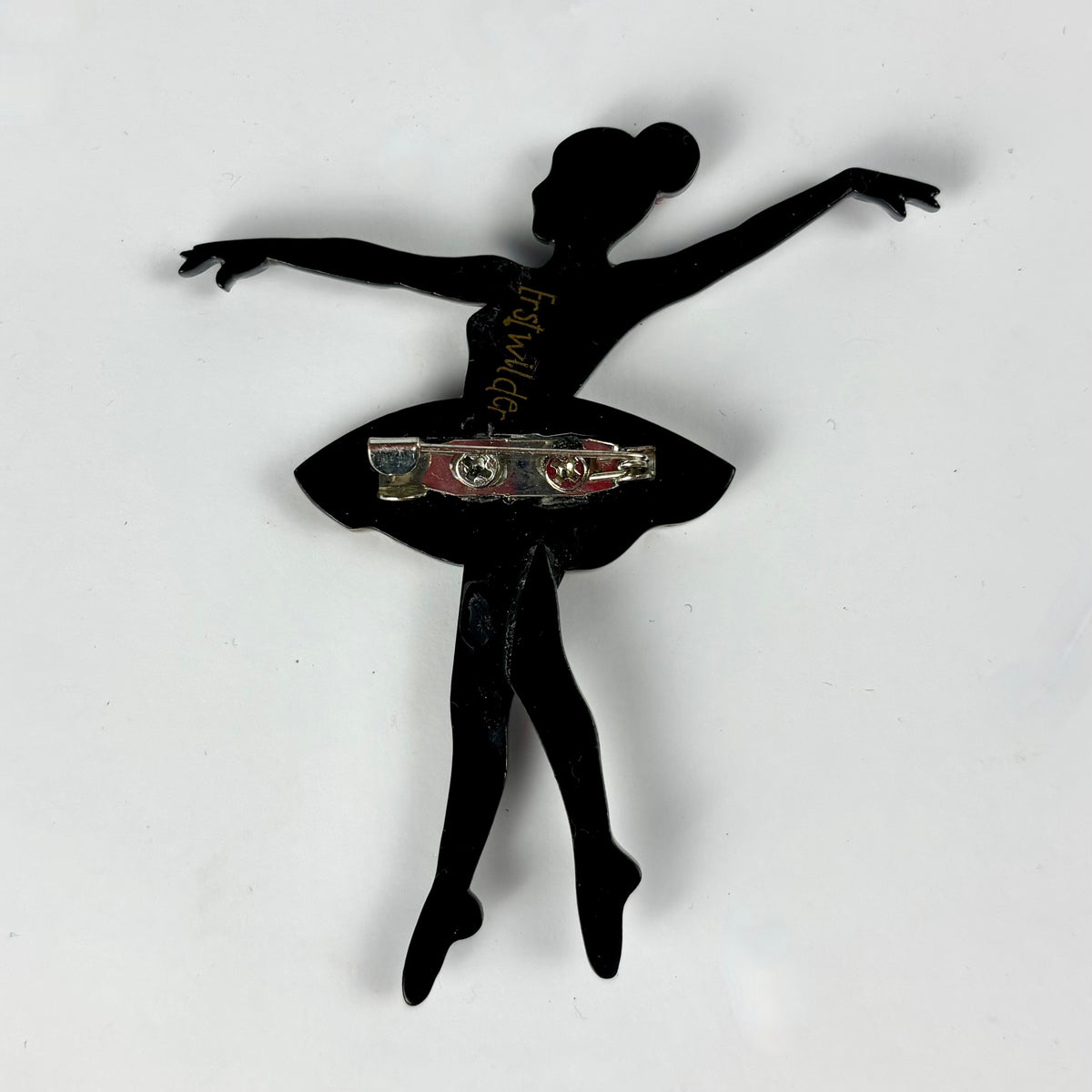Erstwilder Ballerina Brooch with Floral Dress