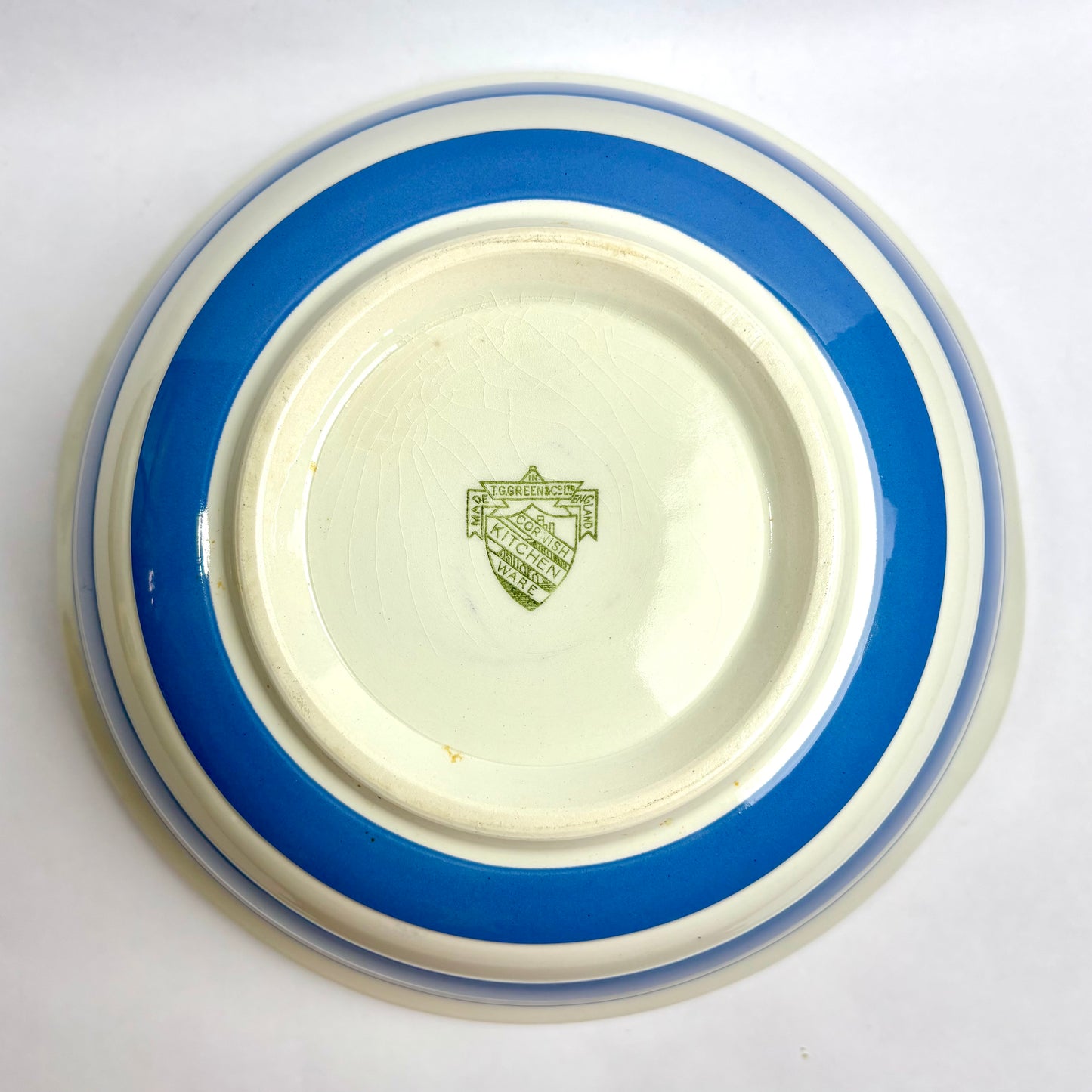 Cornishware Mixing Bowl 23 cm – Pre-1967 T.G. Green England