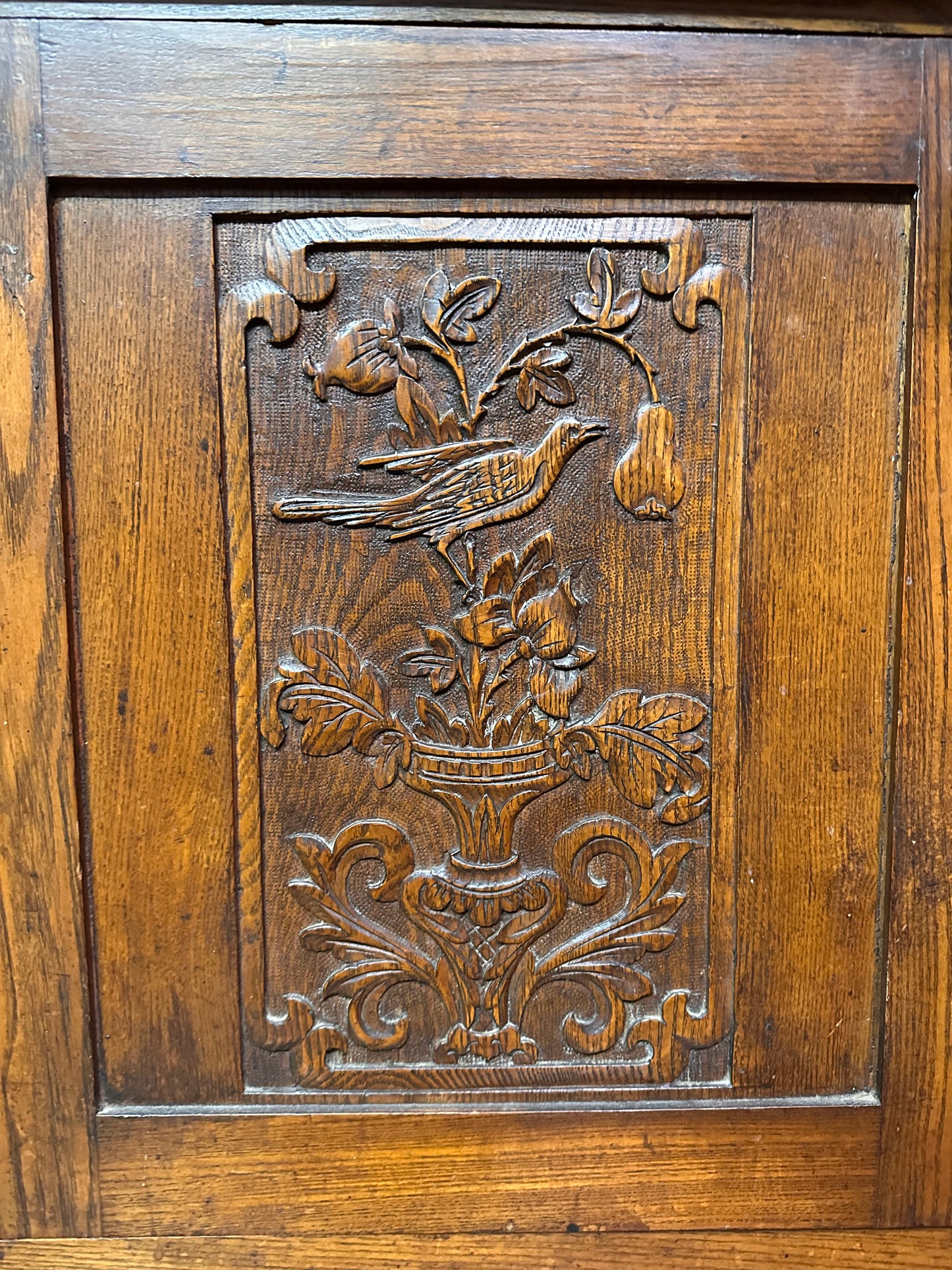 Victorian Oak Sideboard with Light Bulb Handles