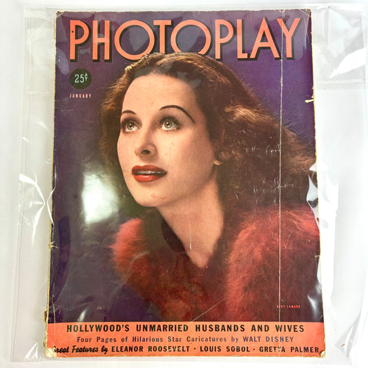 Photoplay Magazine – January 1939 (Hedy Lamarr Cover)