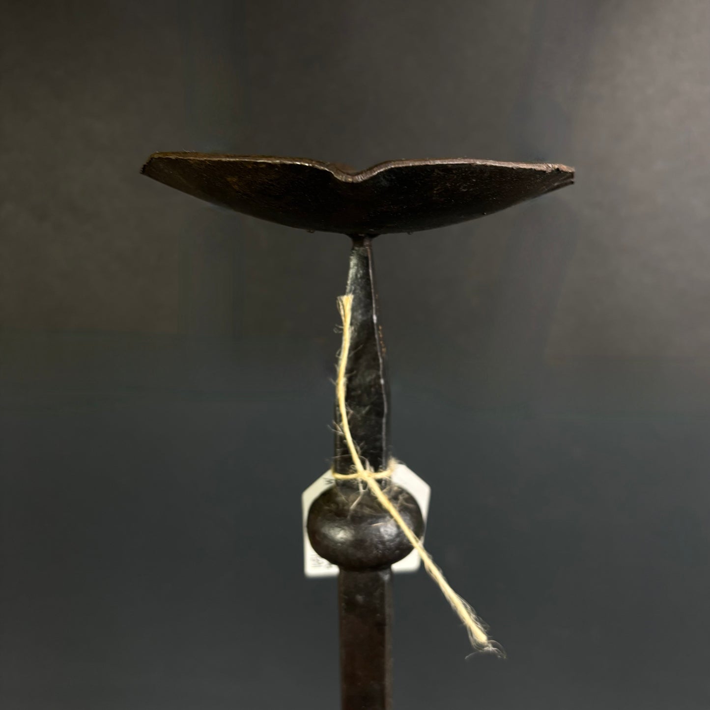 Antique Hand-Forged Wrought Iron Floor Candlesticks c.1800–1850 | Pair | 59cm