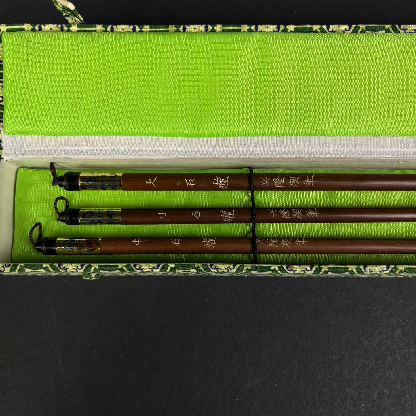 Chinese Calligraphy Brush Set in Silk Presentation Case – Set of Three