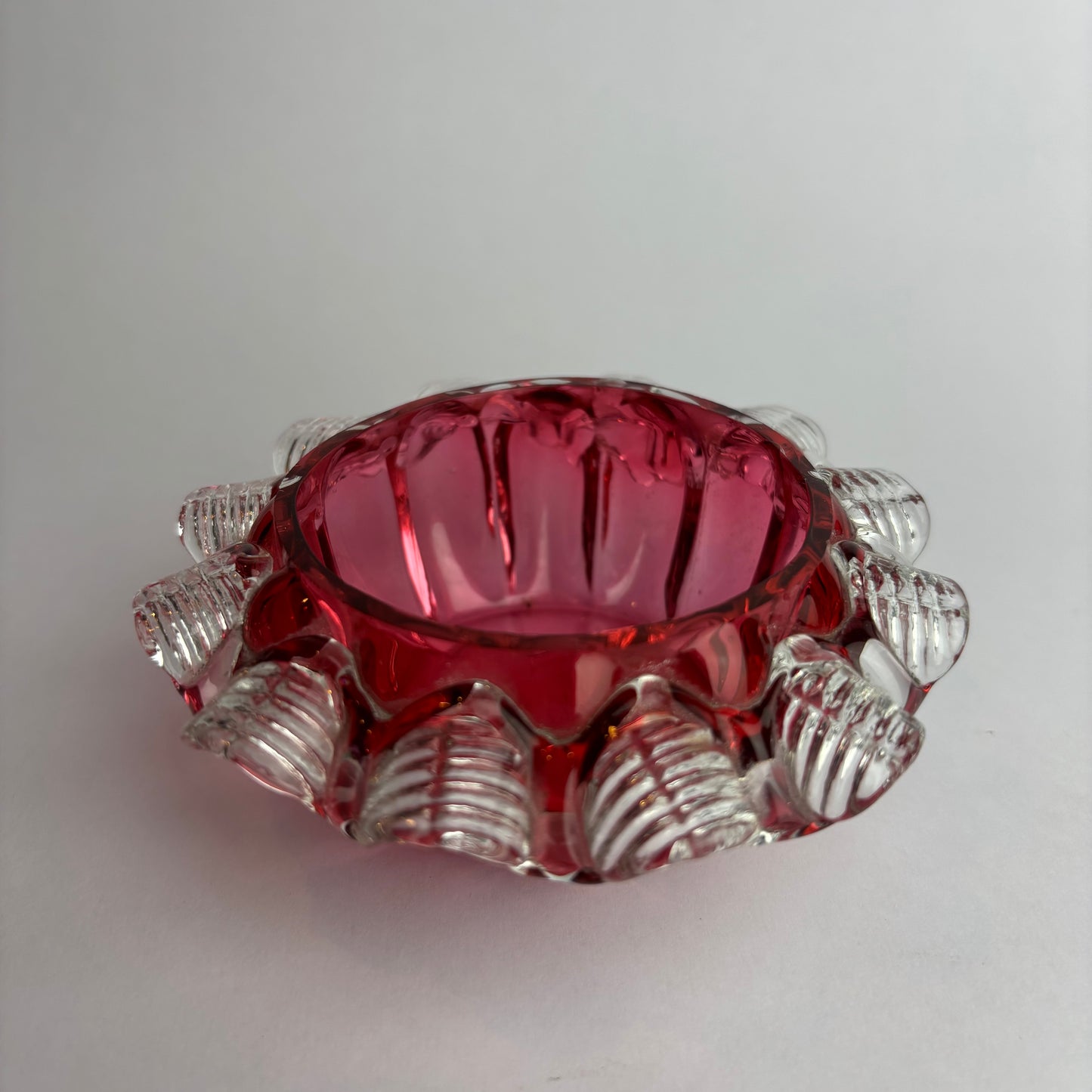 Victorian Cranberry Glass Finger Bowl / Salt c. 1880–1900