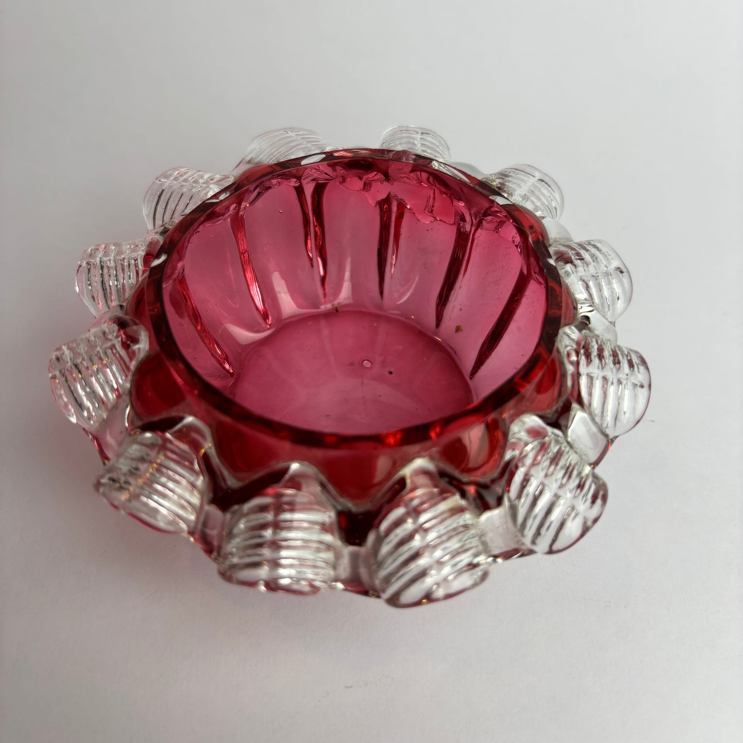 Victorian Cranberry Glass Finger Bowl / Salt c. 1880–1900