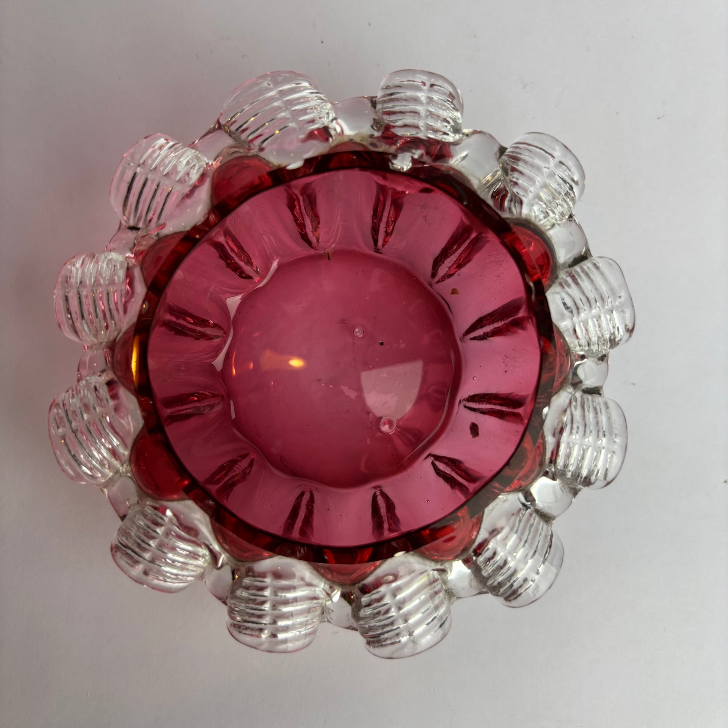 Victorian Cranberry Glass Finger Bowl / Salt c. 1880–1900