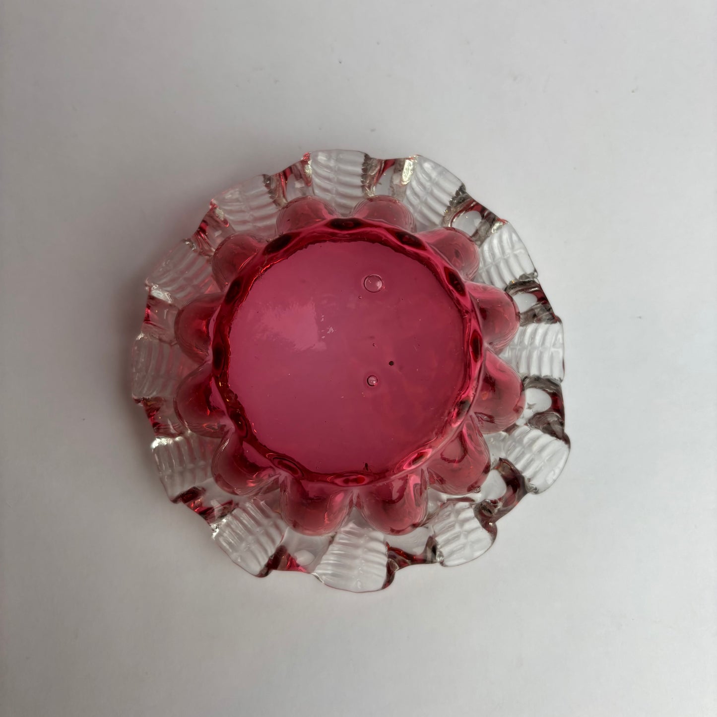 Victorian Cranberry Glass Finger Bowl / Salt c. 1880–1900
