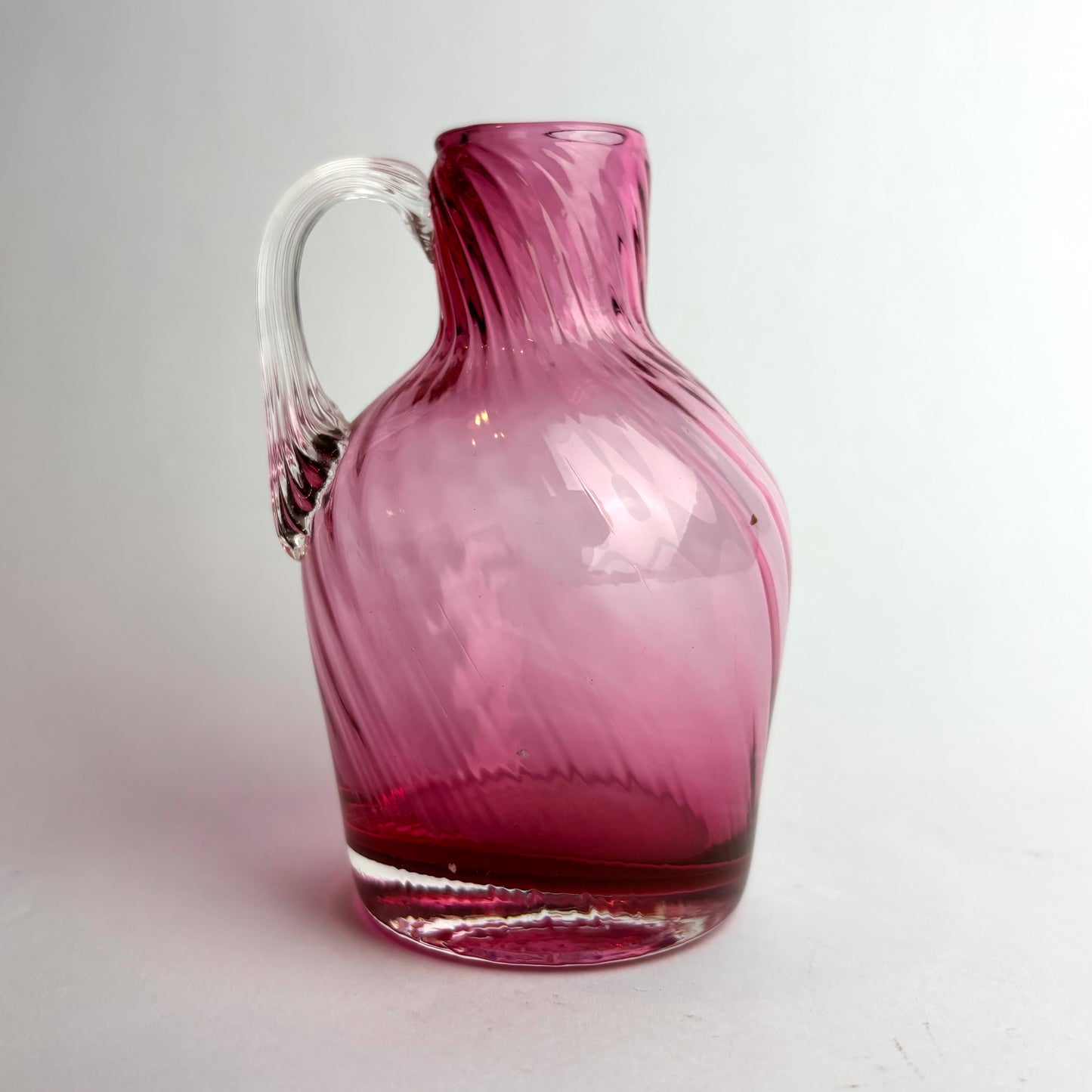Antique Victorian Cranberry Glass Jug