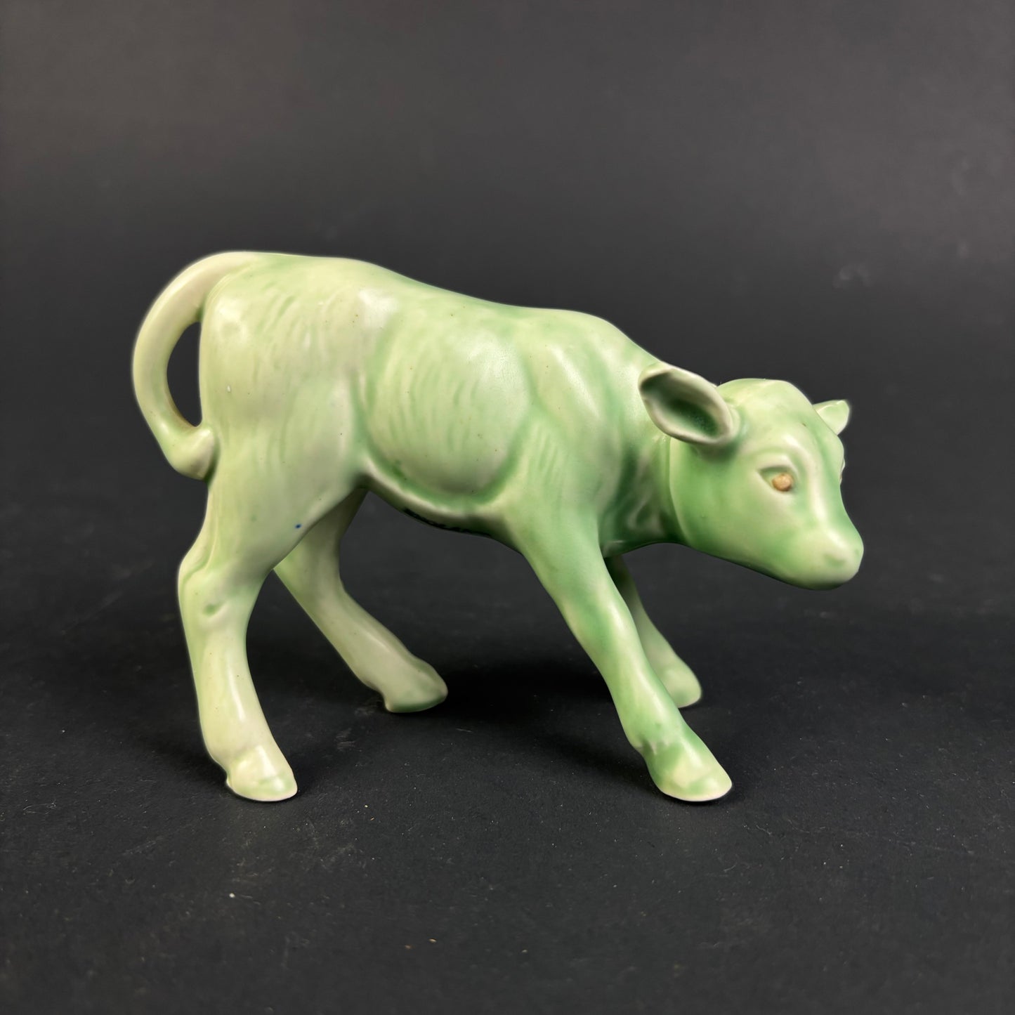 Vintage SylvaC No. 1431 Green Calf Figurine – English Pottery c.1950s–60s