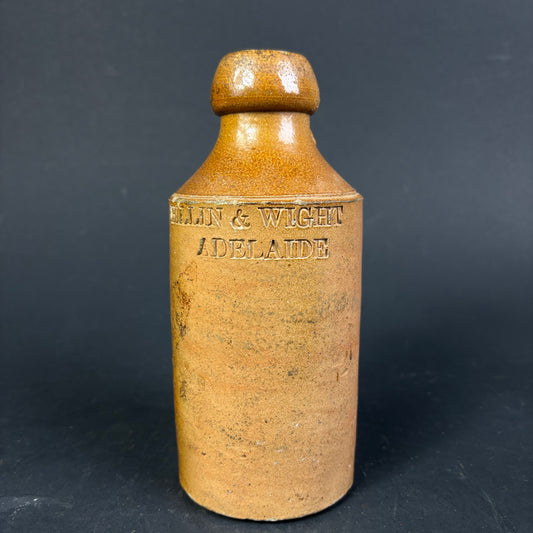 Billin & Wigley Adelaide Salt Glazed Ginger Beer Bottle c.1885–1905