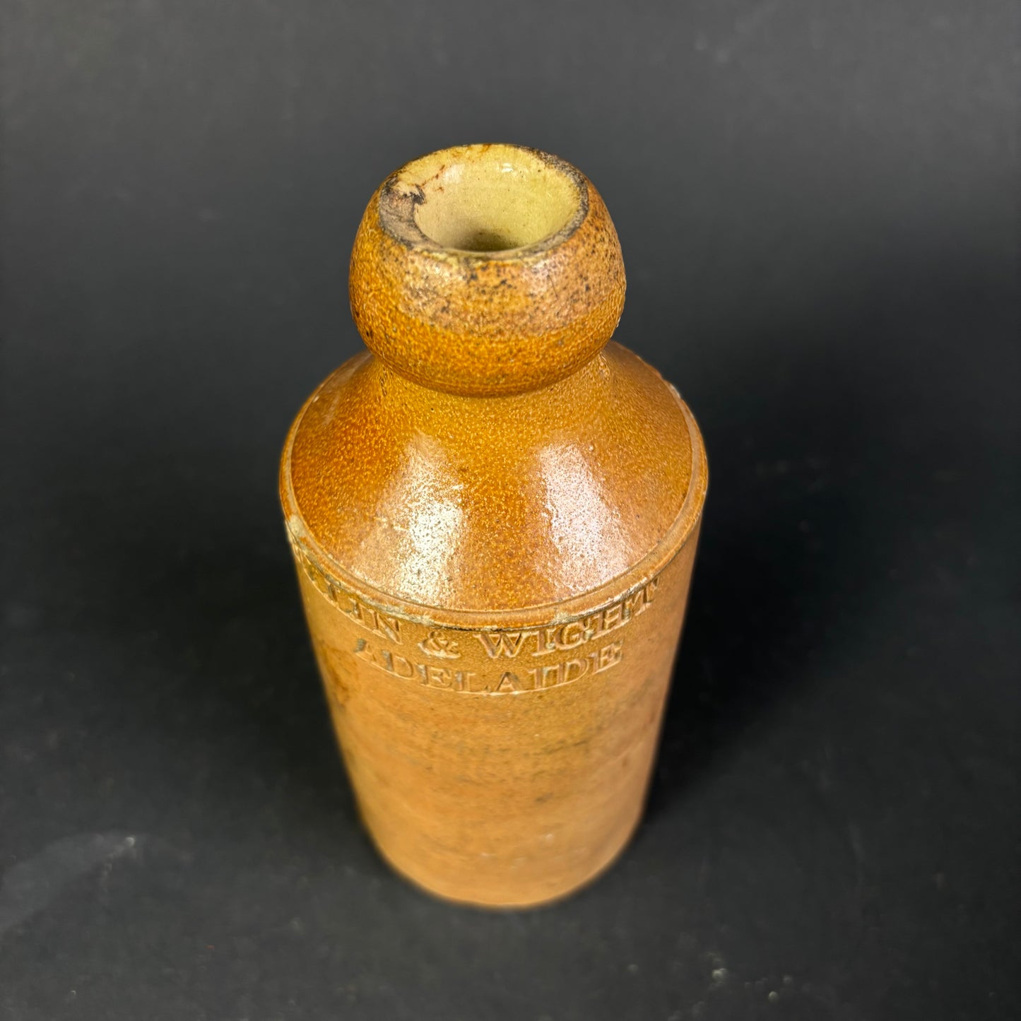 Billin & Wigley Adelaide Salt Glazed Ginger Beer Bottle c.1885–1905