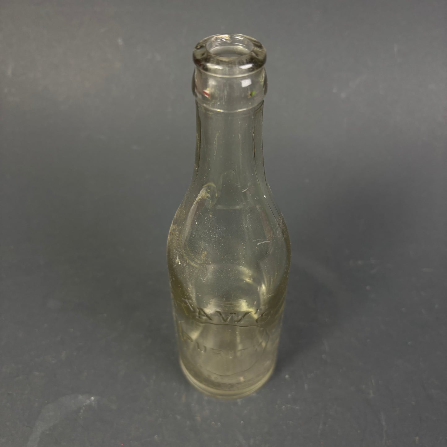 Taw's Purity Antique Crown Seal Soft Drink Bottle c.1920s–1930s