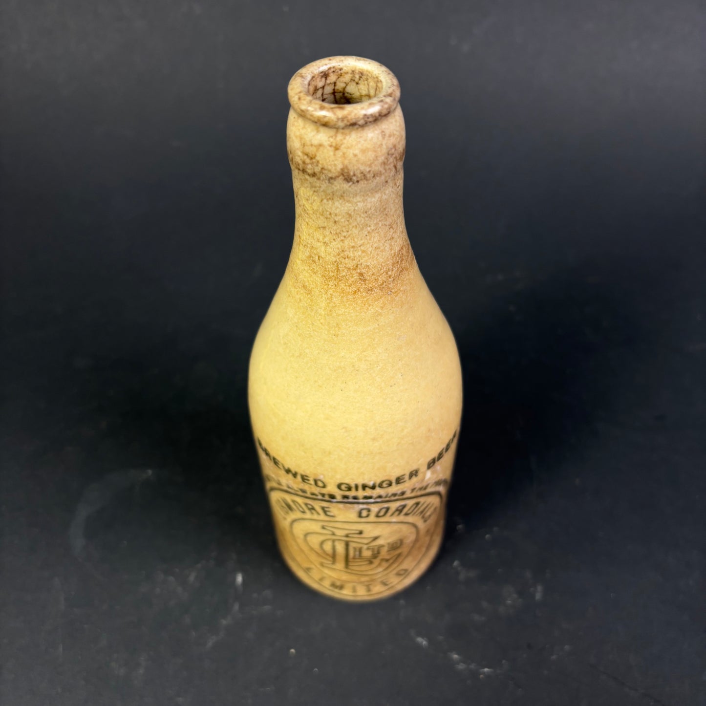Lismore Cordials Ltd Brewed Ginger Beer Stoneware Bottle c.1930s–1950s