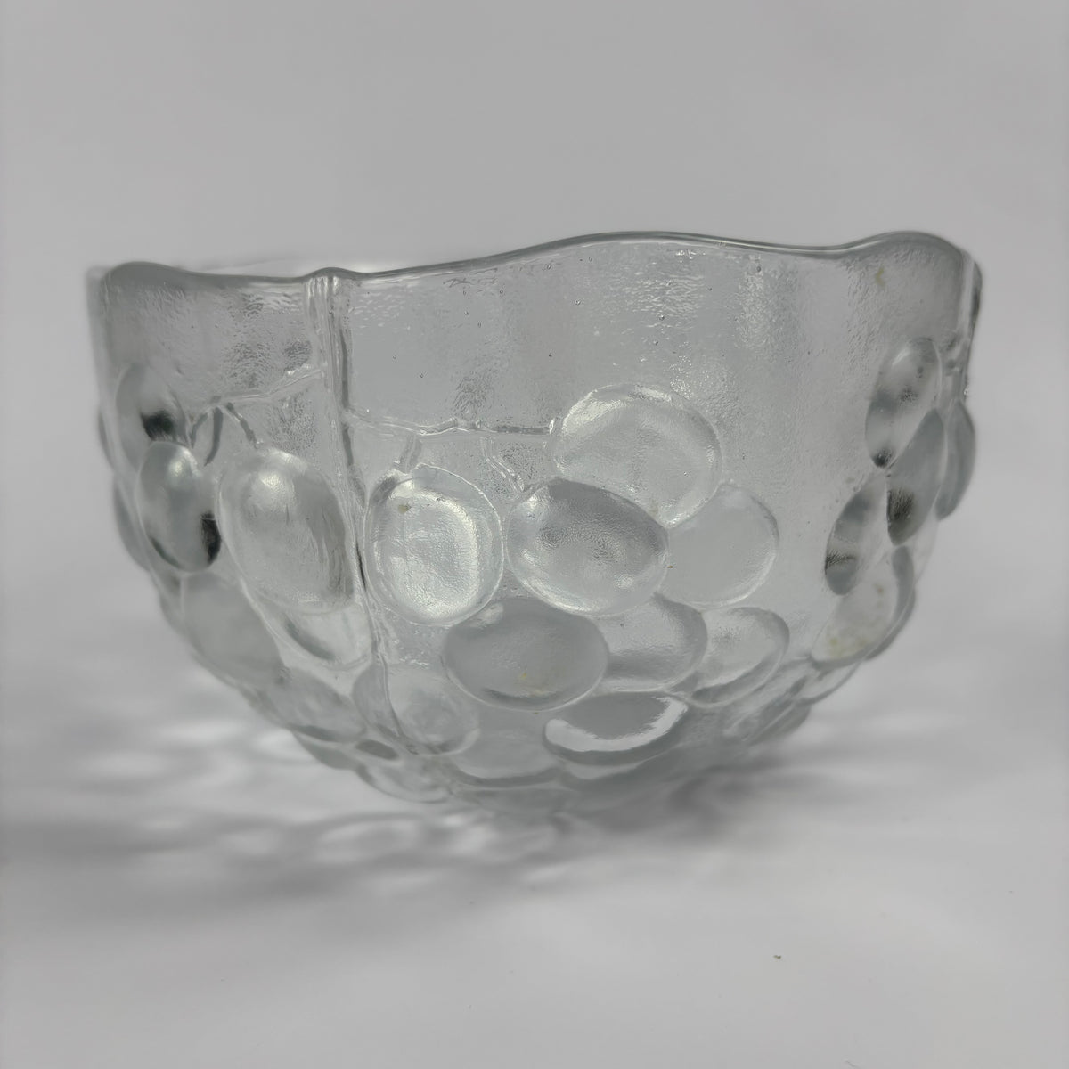 Kosta Boda Clear Textured Glass Deep Bowl – Approx. 19 cm