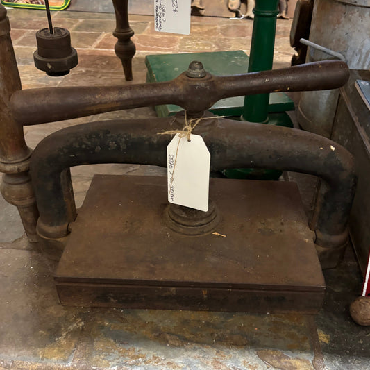 Antique Cast Iron Book Press – Victorian Screw Press