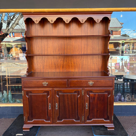 Vintage TH Brown & Sons Jarrah Hutch Dresser c.1980