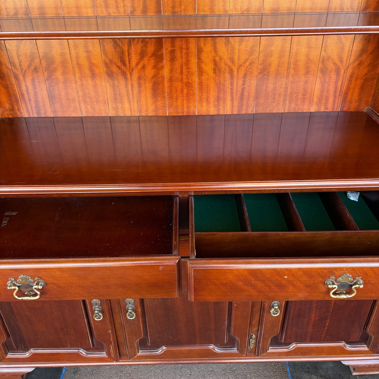 Vintage TH Brown & Sons Jarrah Hutch Dresser c.1980