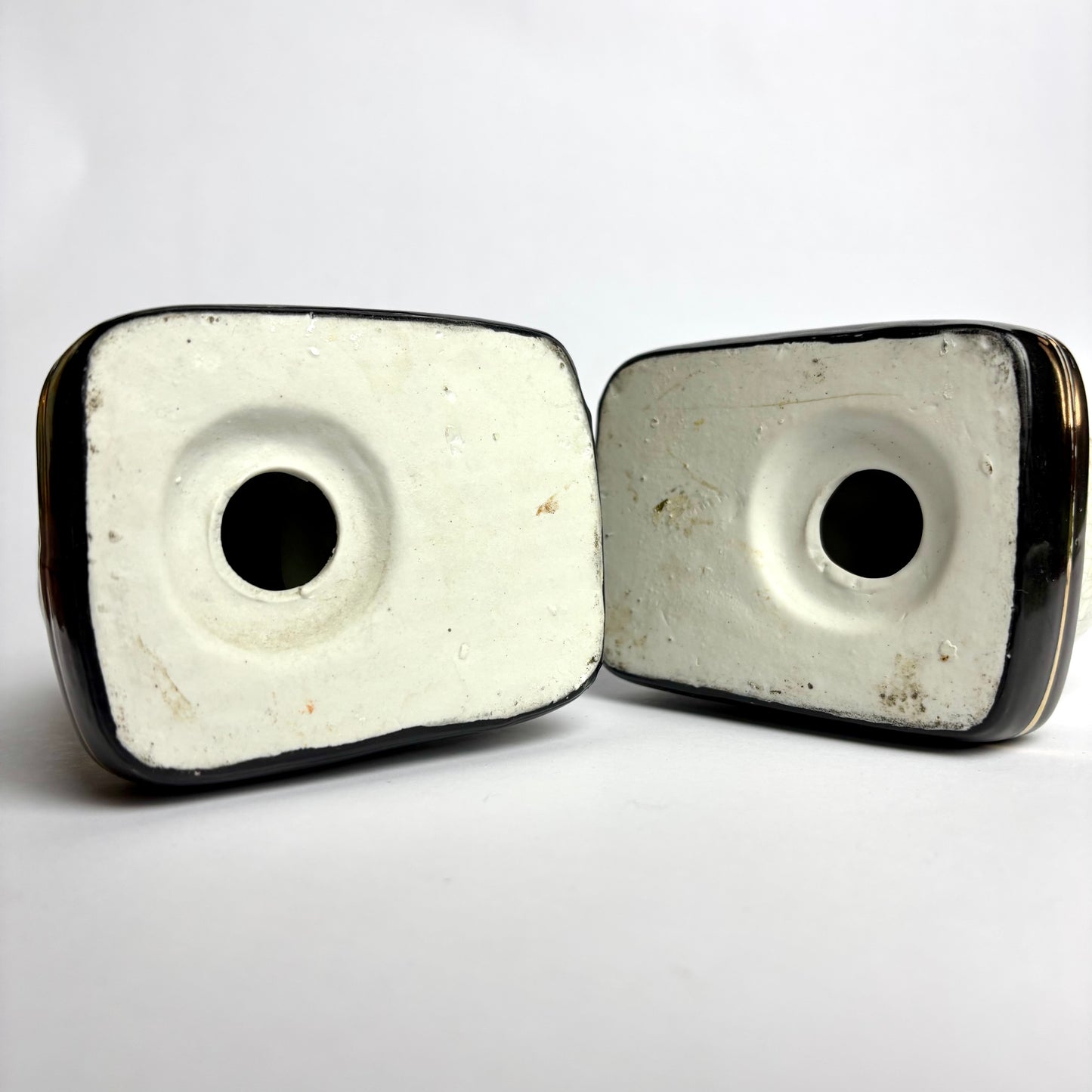 Pair of Crackle Glaze Dog Figurines