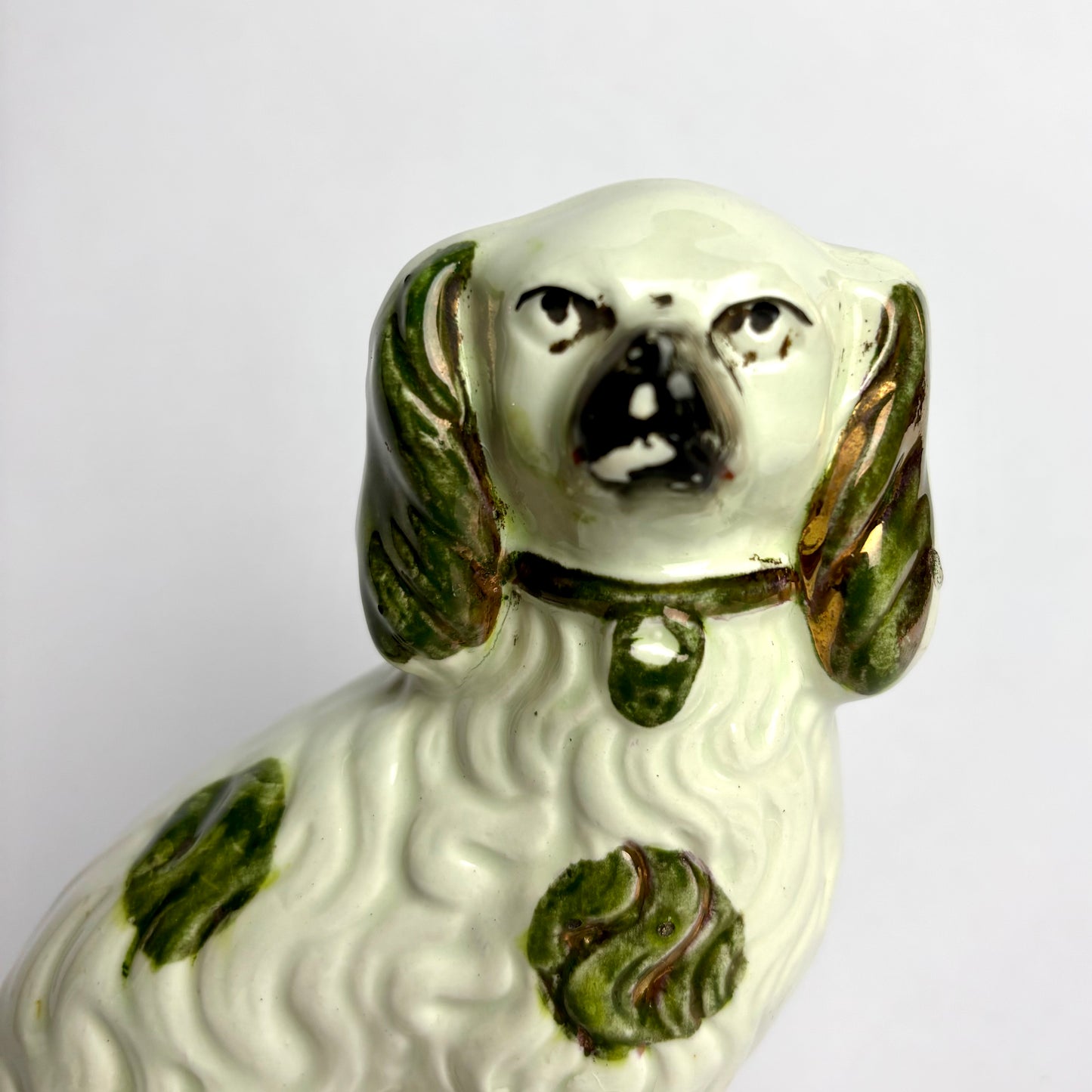 Staffordshire-Style Spaniel Spill Vase
