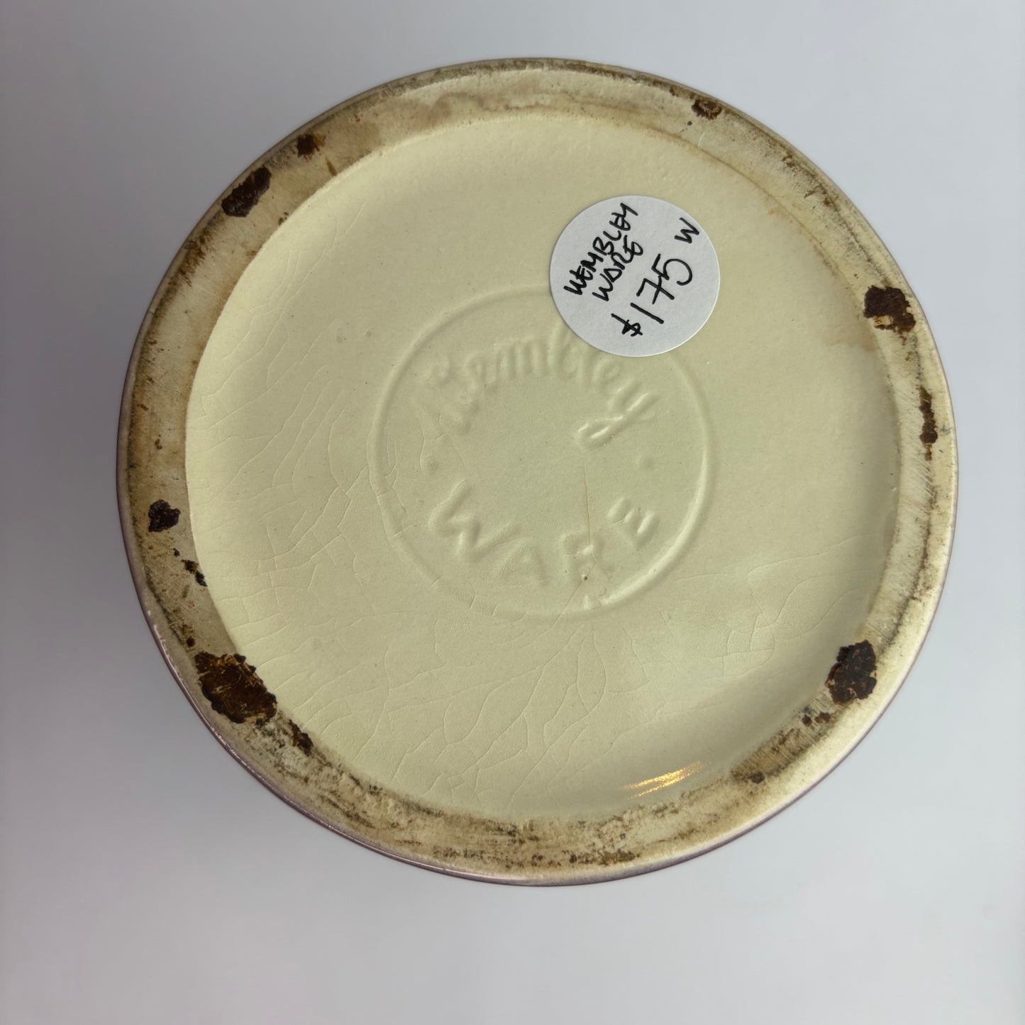 Wembley Ware Lustre Vase – 28cm – Celadon & Mauve – Western Australia