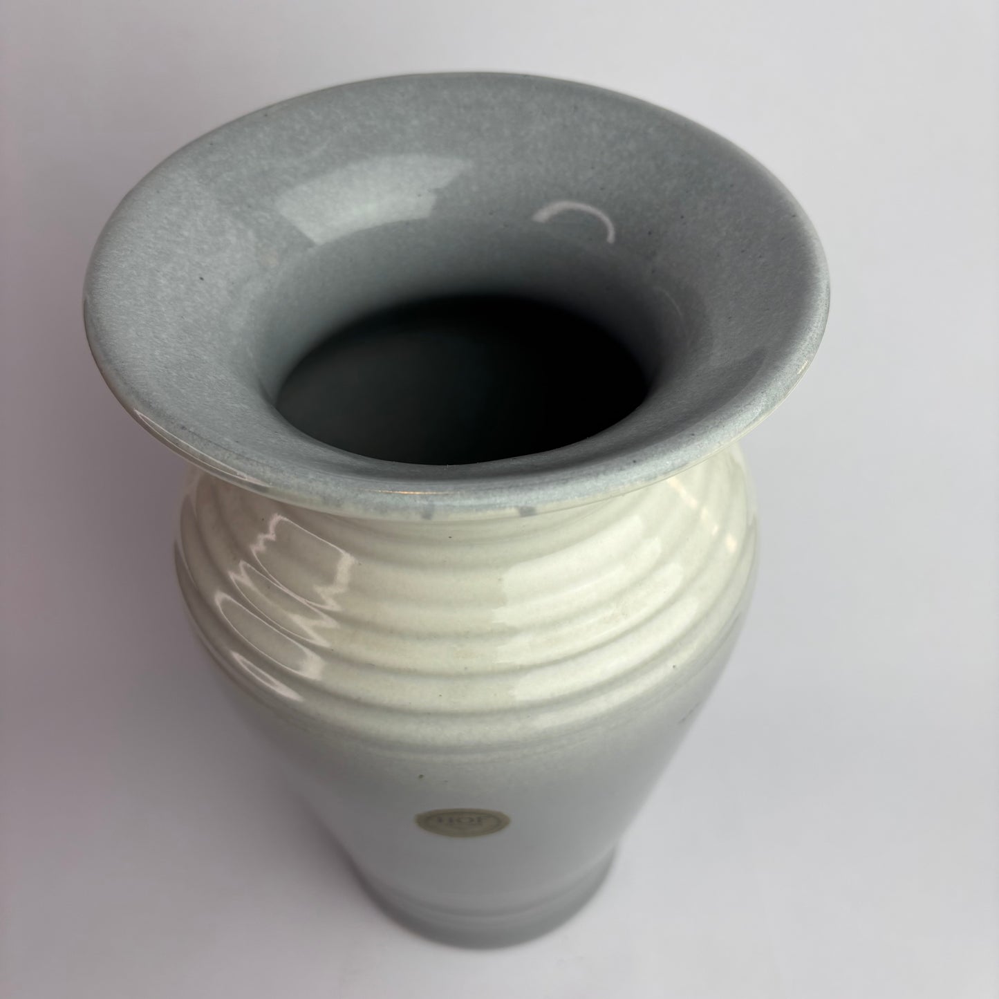 Höf Pottery Vase – 28cm – Blue Grey Glaze – Western Australia
