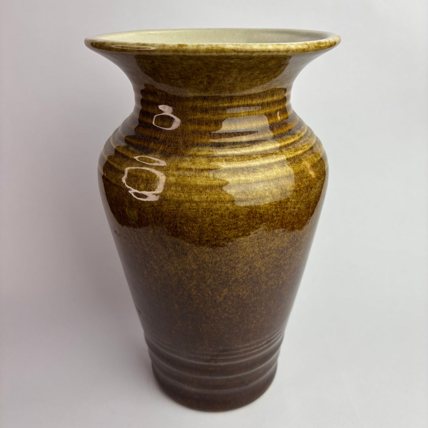 Höf Pottery Vase – 28cm – Olive & Brown Glaze – Western Australia Studio Ceramic