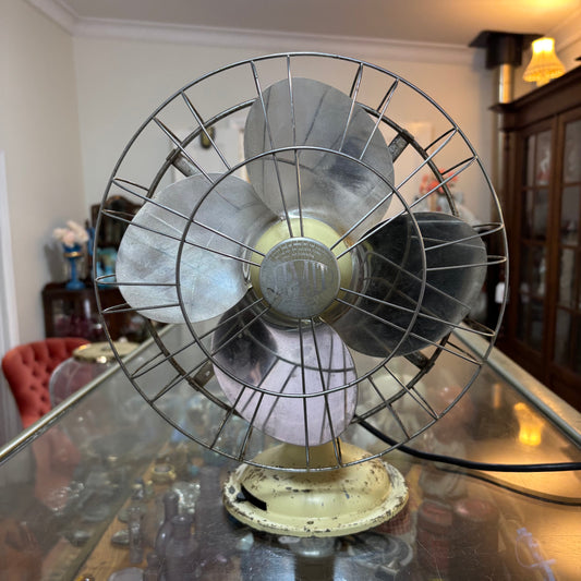 Vintage LIMIT Oscillating Desk Fan – Made in England c1950s
