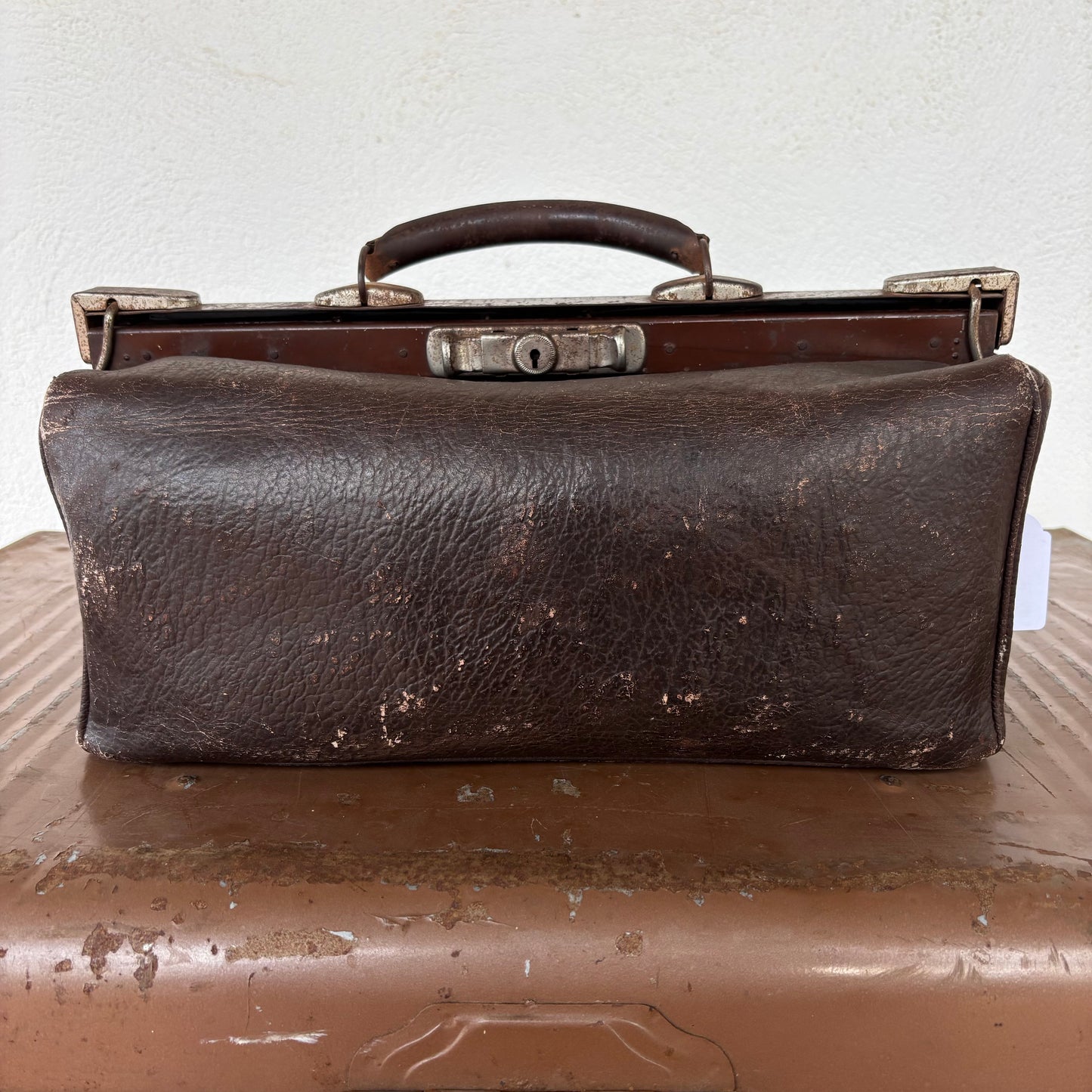 Antique Leather Gladstone Doctor's Bag with Provenance – Alexander Troupe, Kukerin WA c1900–1920