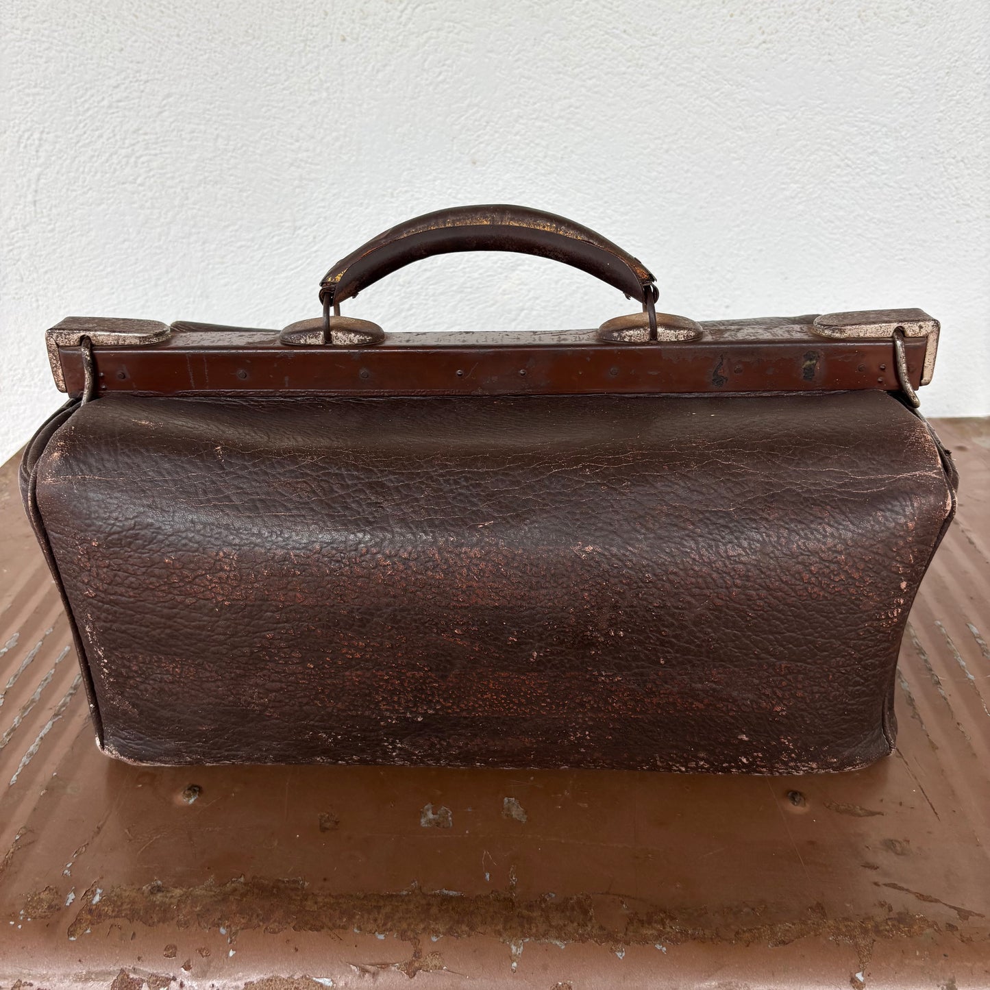 Antique Leather Gladstone Doctor's Bag with Provenance – Alexander Troupe, Kukerin WA c1900–1920