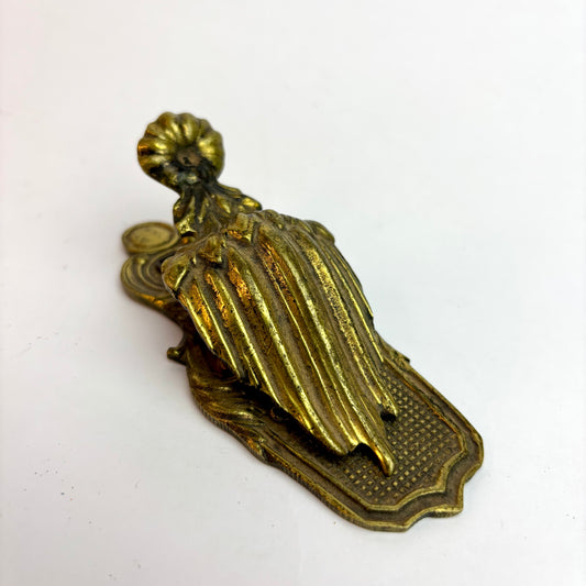 Victorian Brass Lady’s Hand Letter Holder