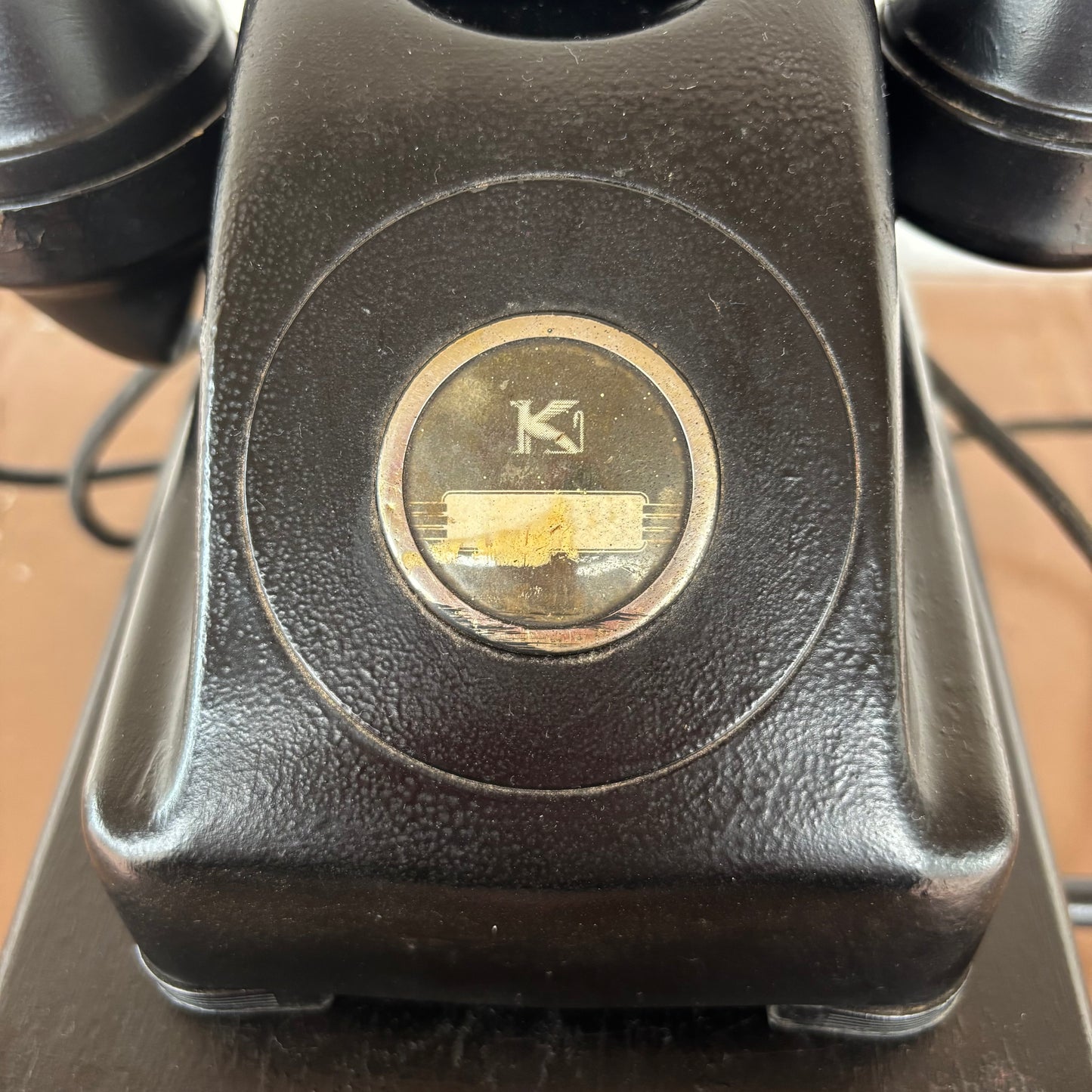 Antique Kellogg Local Battery Magneto Telephone on Original Wooden Generator Box c1930s