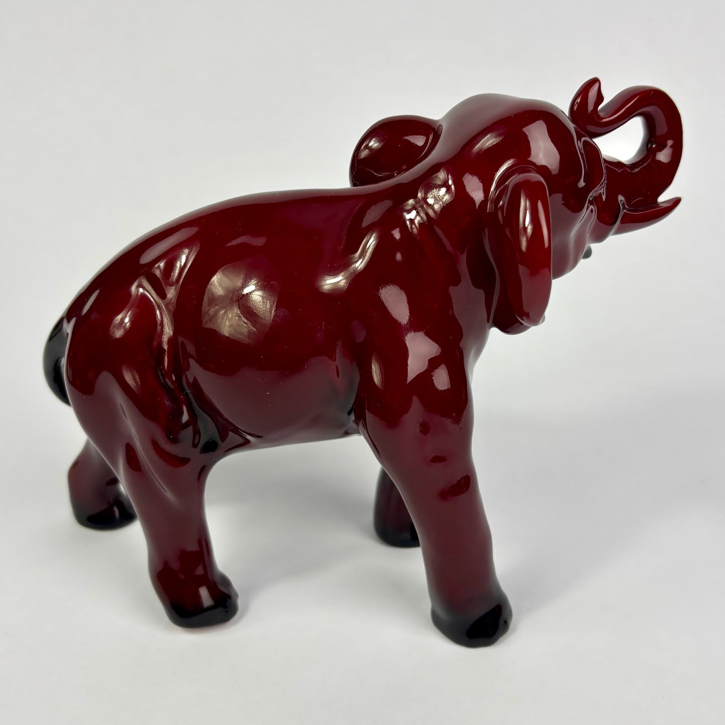 Royal Doulton Flambé Elephant Figurine – England