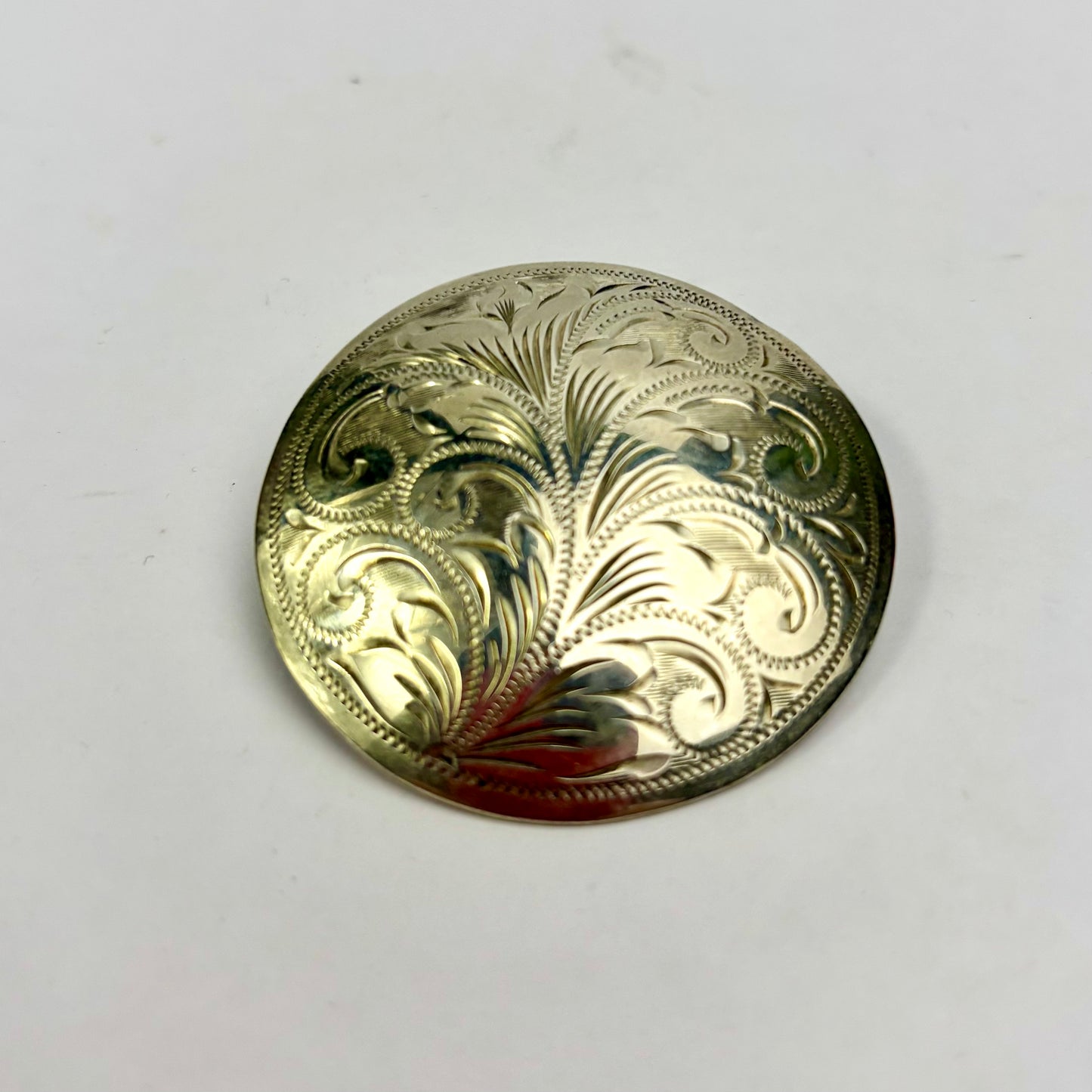 Vintage Scandia Sterling Silver Hand-Engraved Danish Brooch 12.48g
