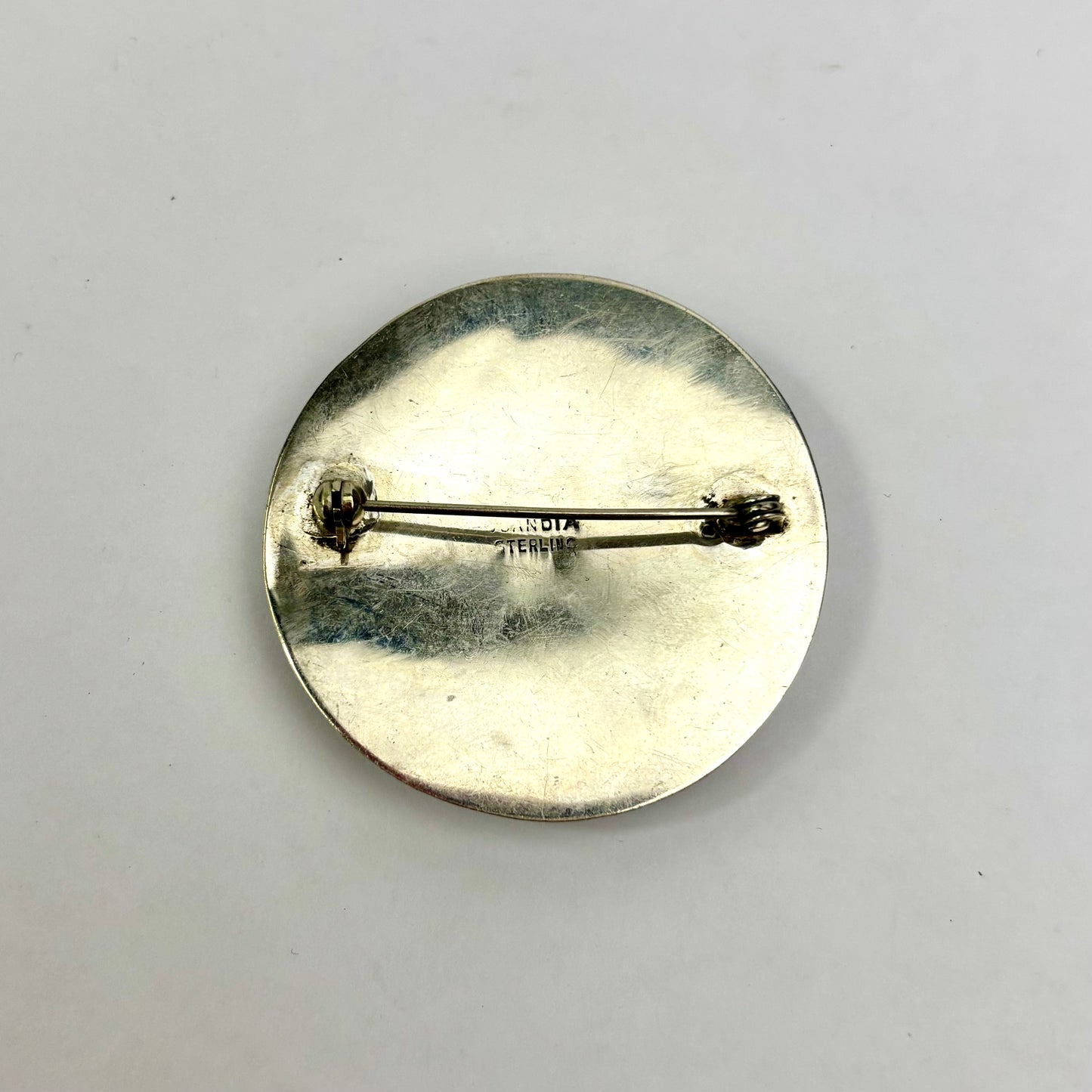 Vintage Scandia Sterling Silver Hand-Engraved Danish Brooch 12.48g