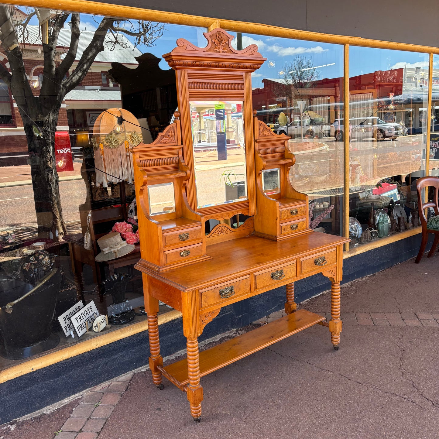 Federation Cedar Duchess Dressing Table – c.1900 Australian Antique
