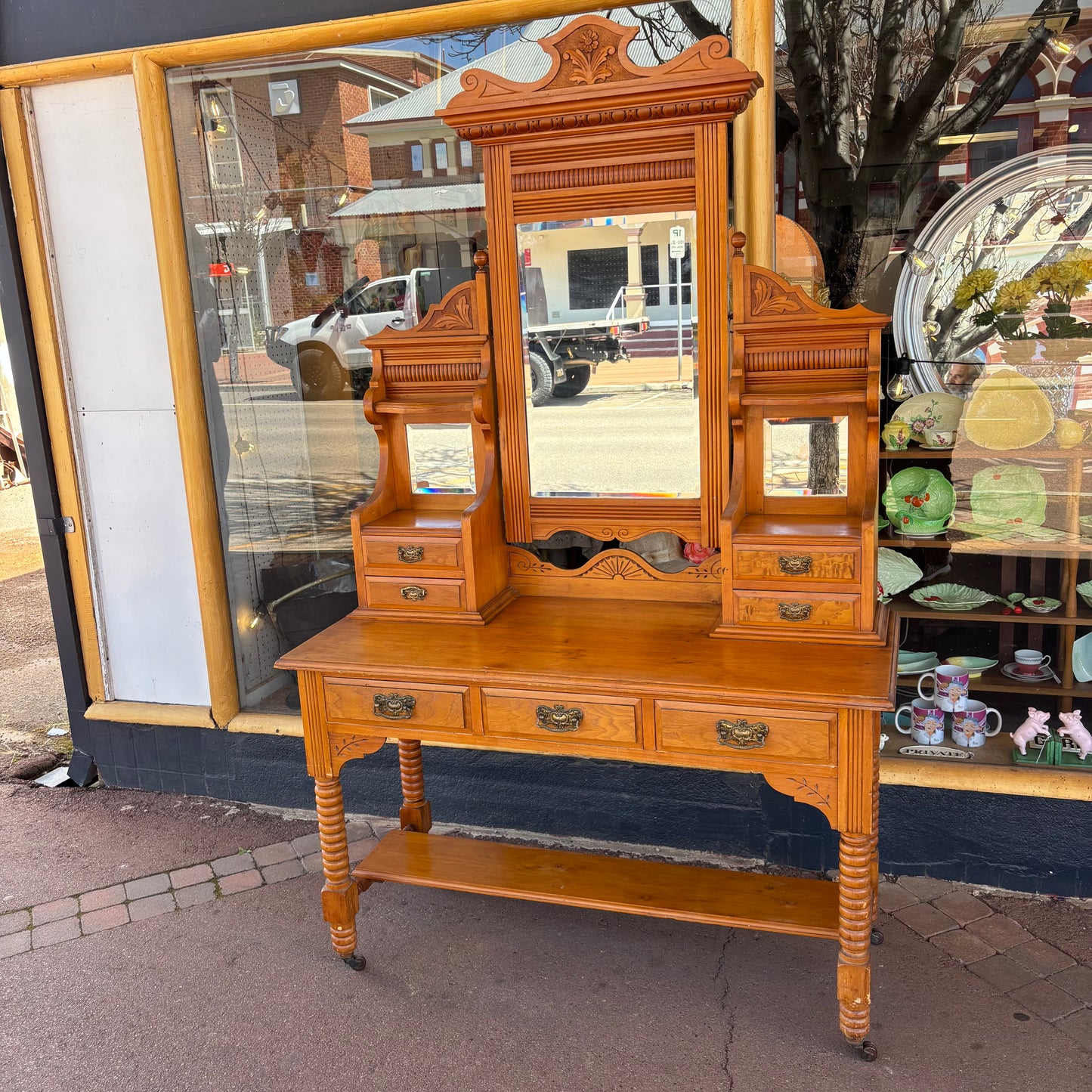 Federation Cedar Duchess Dressing Table – c.1900 Australian Antique