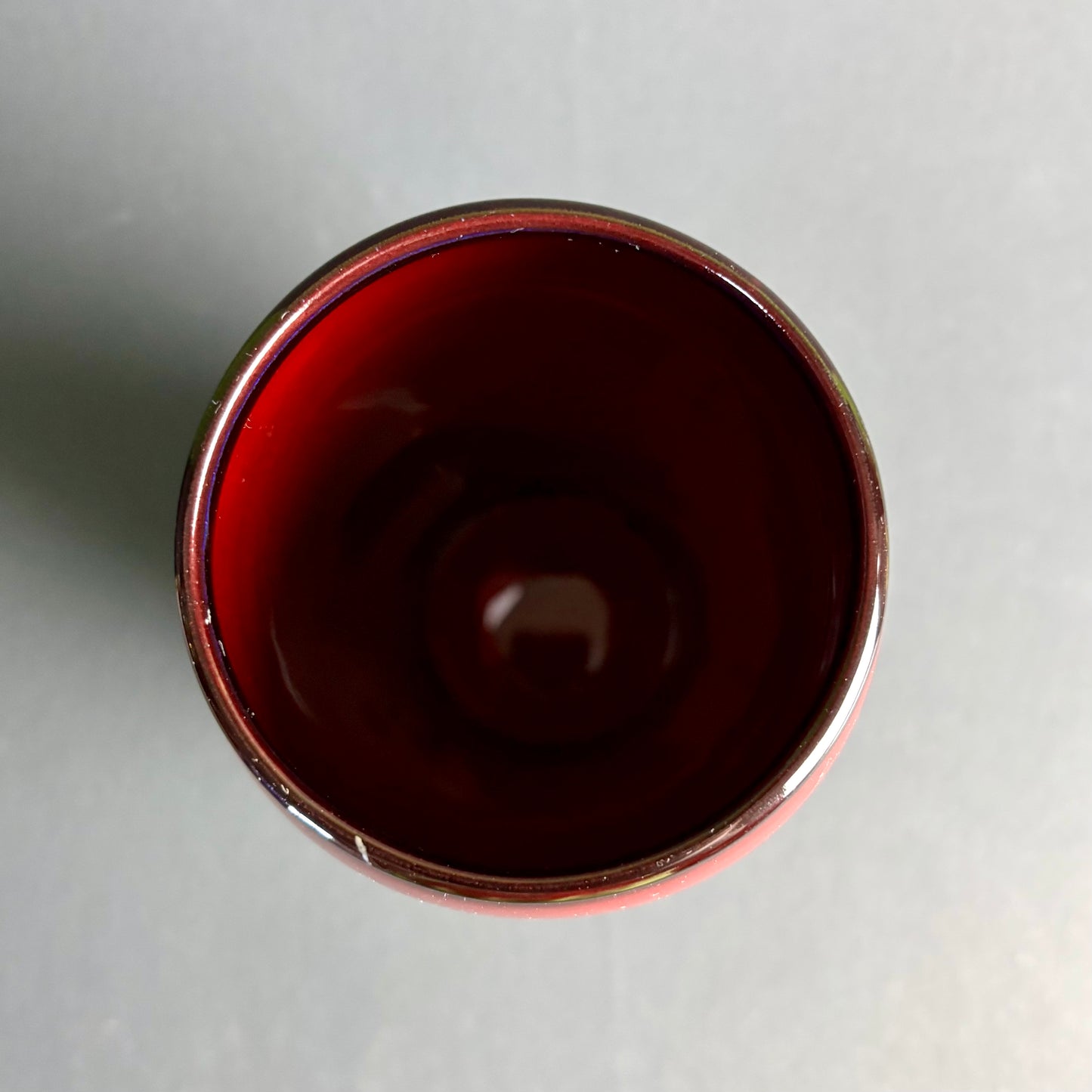 Royal Doulton Flambé Landscape Vase – Red Flambe Glaze – England – 20 cm