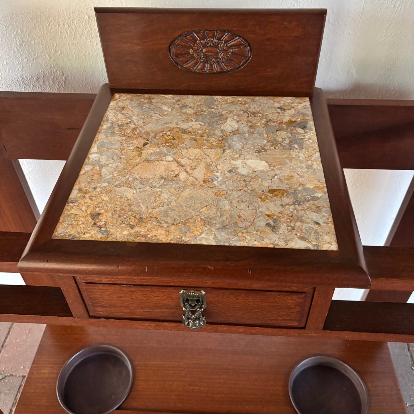 Vintage Federation Jarrah Hall Stand / Umbrella Stand – Australian c.1900–1915