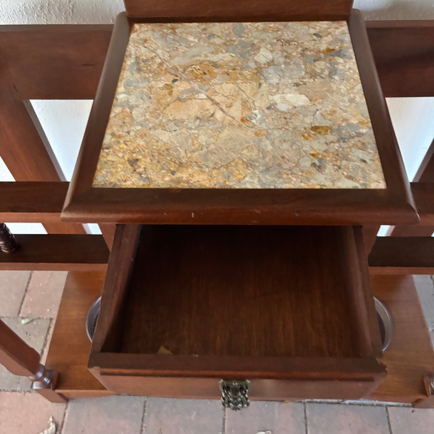 Vintage Federation Jarrah Hall Stand / Umbrella Stand – Australian c.1900–1915