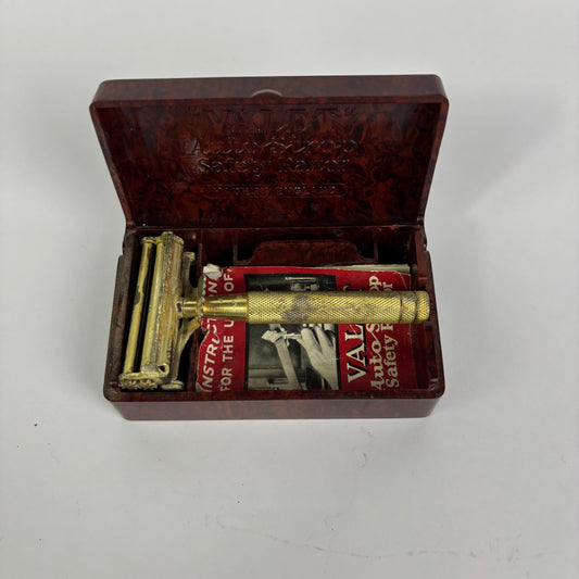 Vintage Valet Auto Strop Safety Razor Set with Bakelite Case