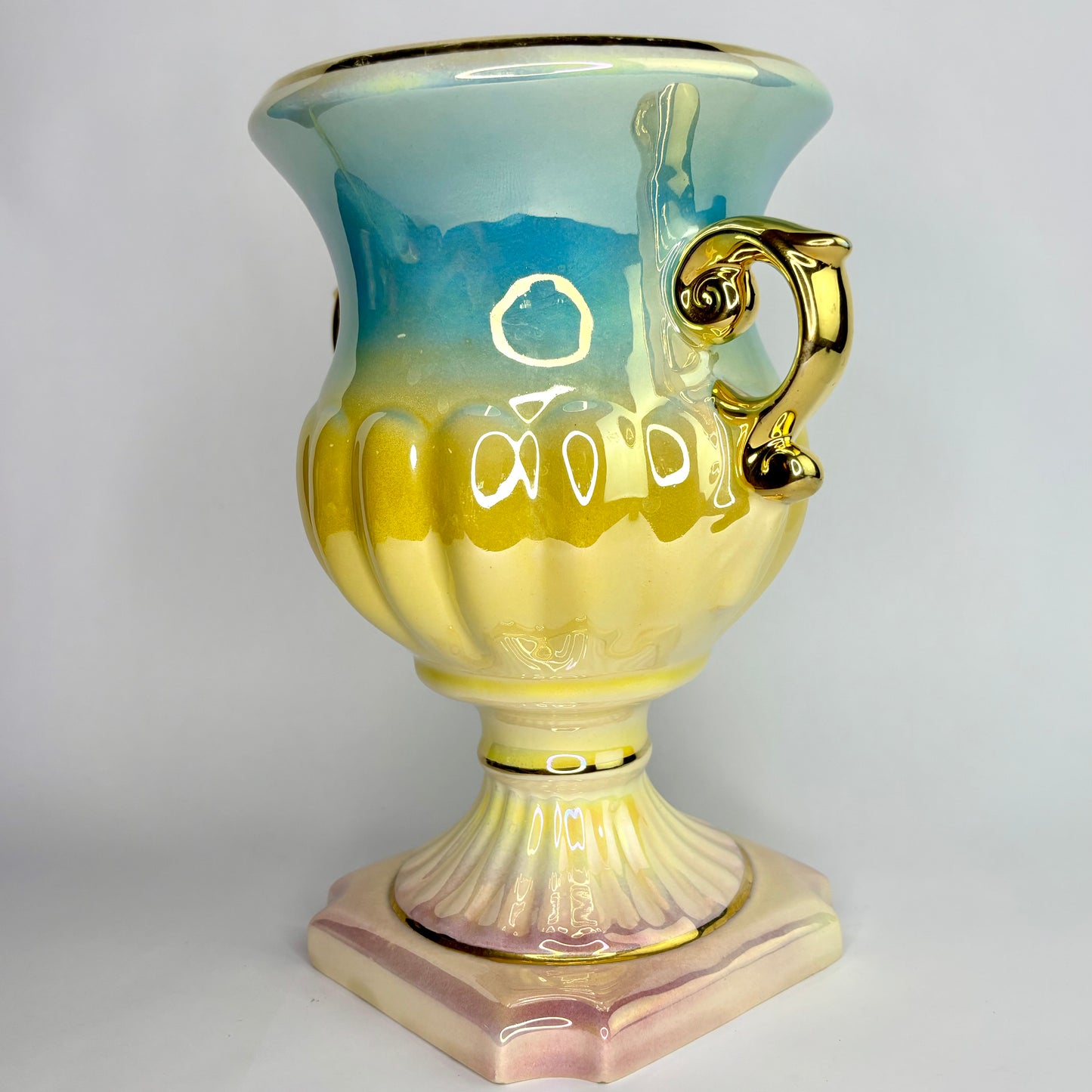 Kalmar Pottery Australia – Large Lustre Glaze Urn Vase (Shape 75, c.1950s)