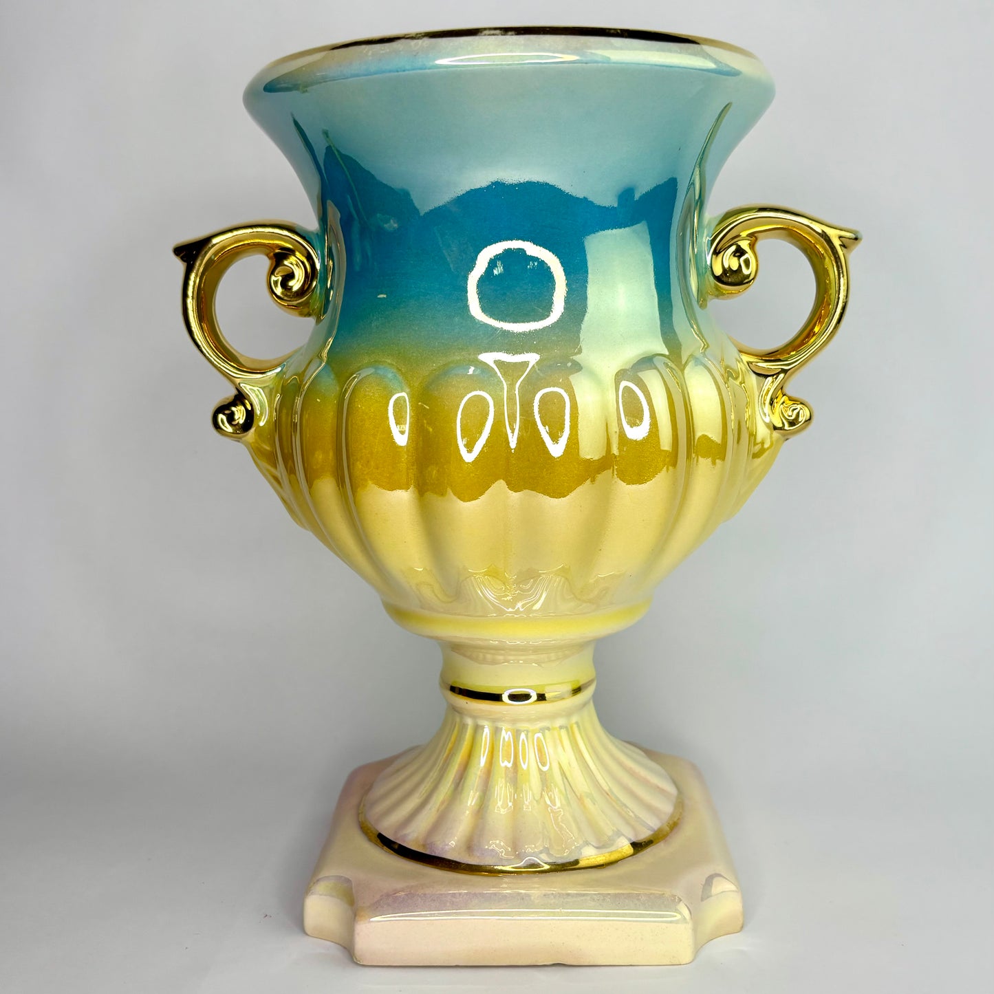 Kalmar Pottery Australia – Large Lustre Glaze Urn Vase (Shape 75, c.1950s)