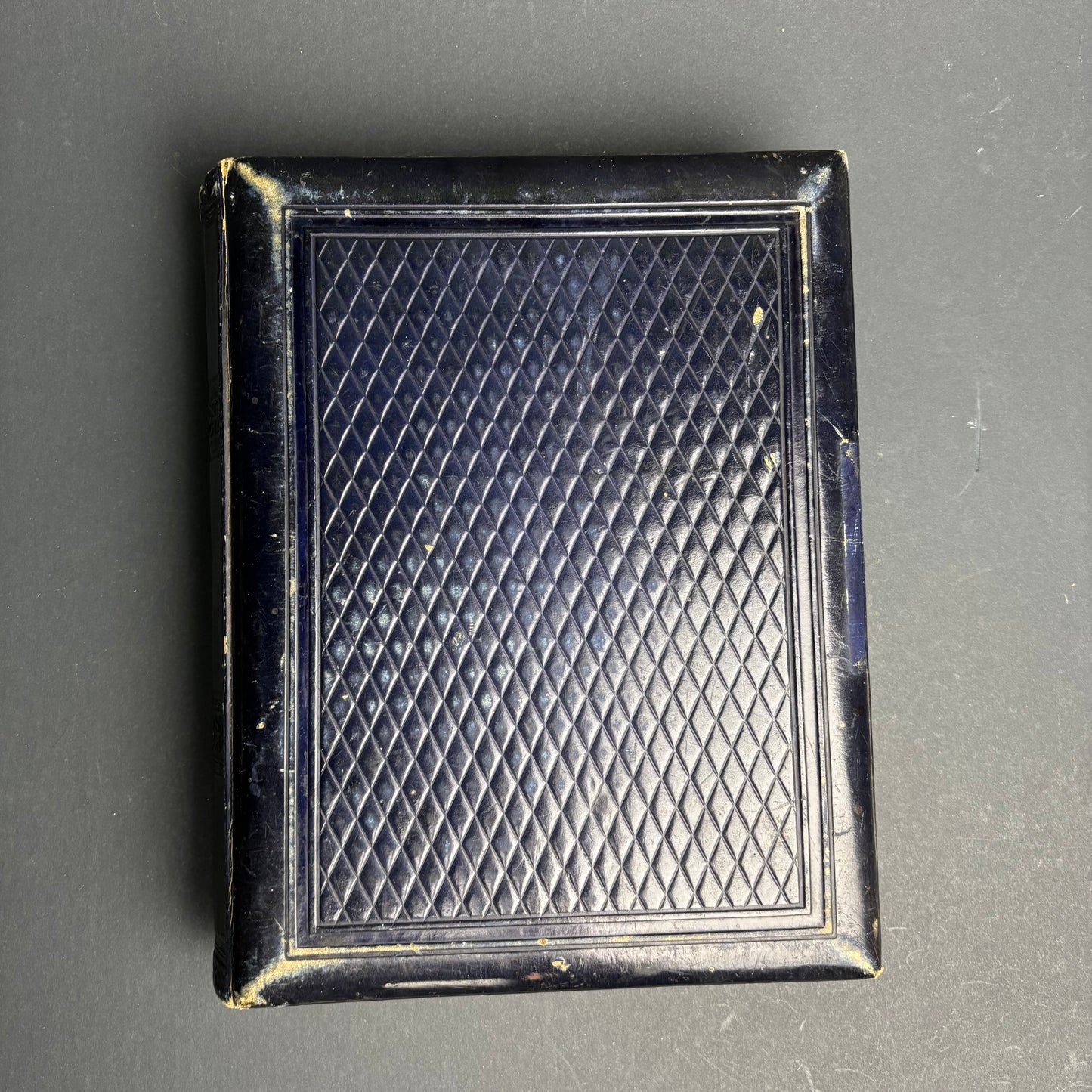 Victorian Leather Photograph Album c.1880s – Embossed Gilt Cover