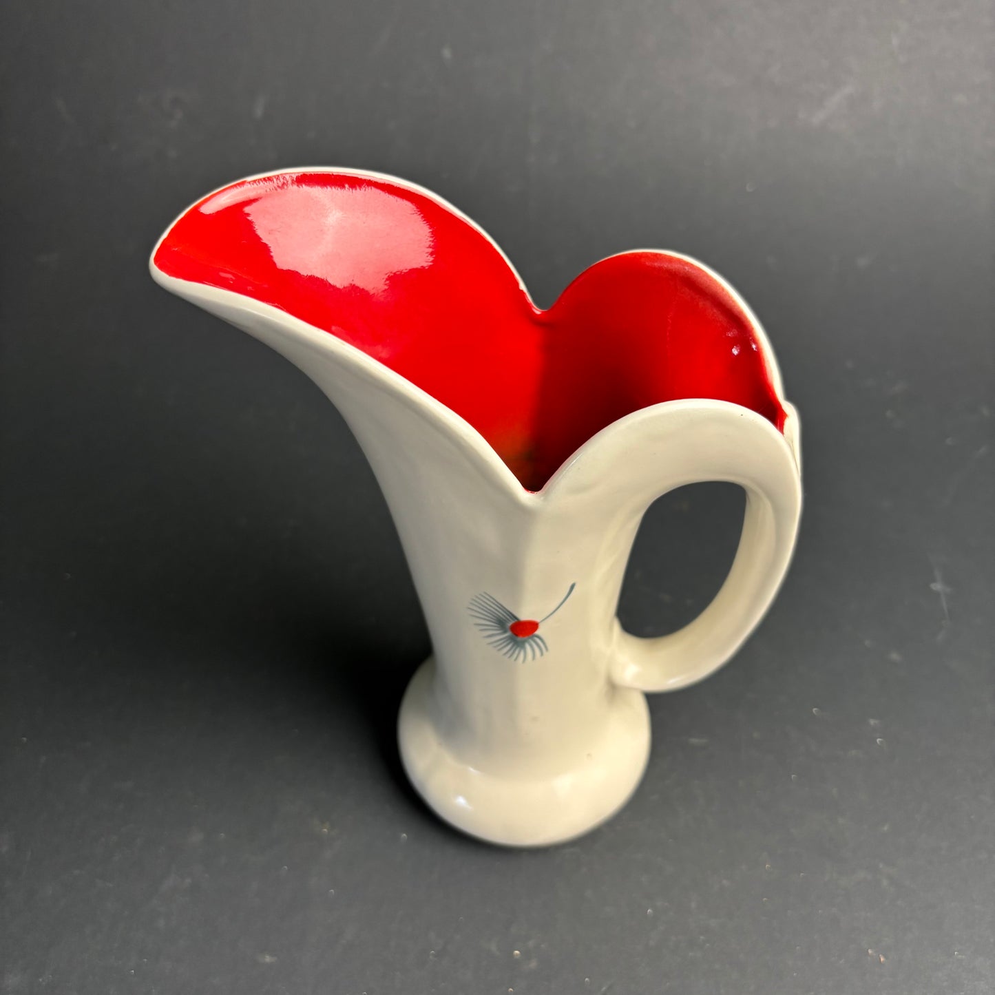 Burleigh Ware Sculptural Ewer – Red Interior