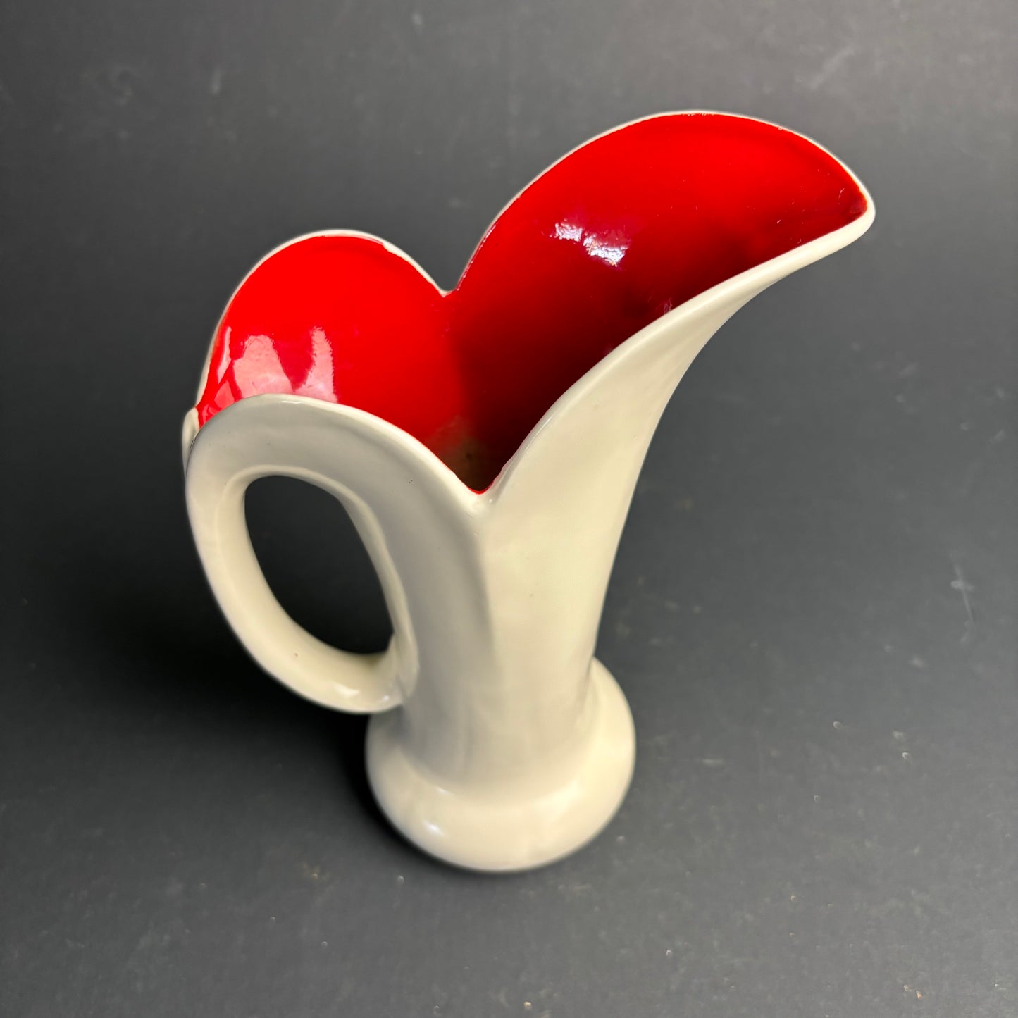 Burleigh Ware Sculptural Ewer – Red Interior