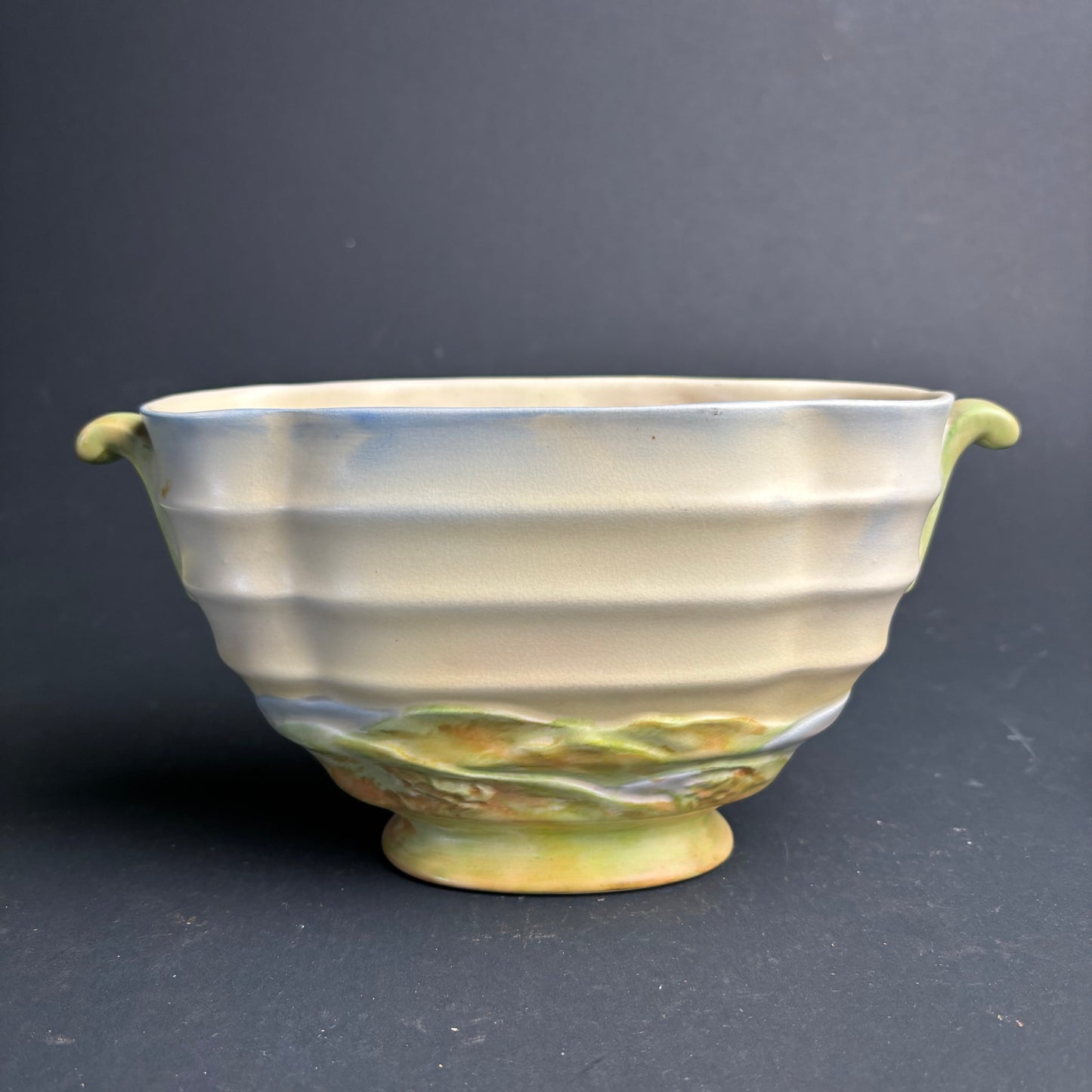 Crown Ducal Relief Landscape Bowl – England