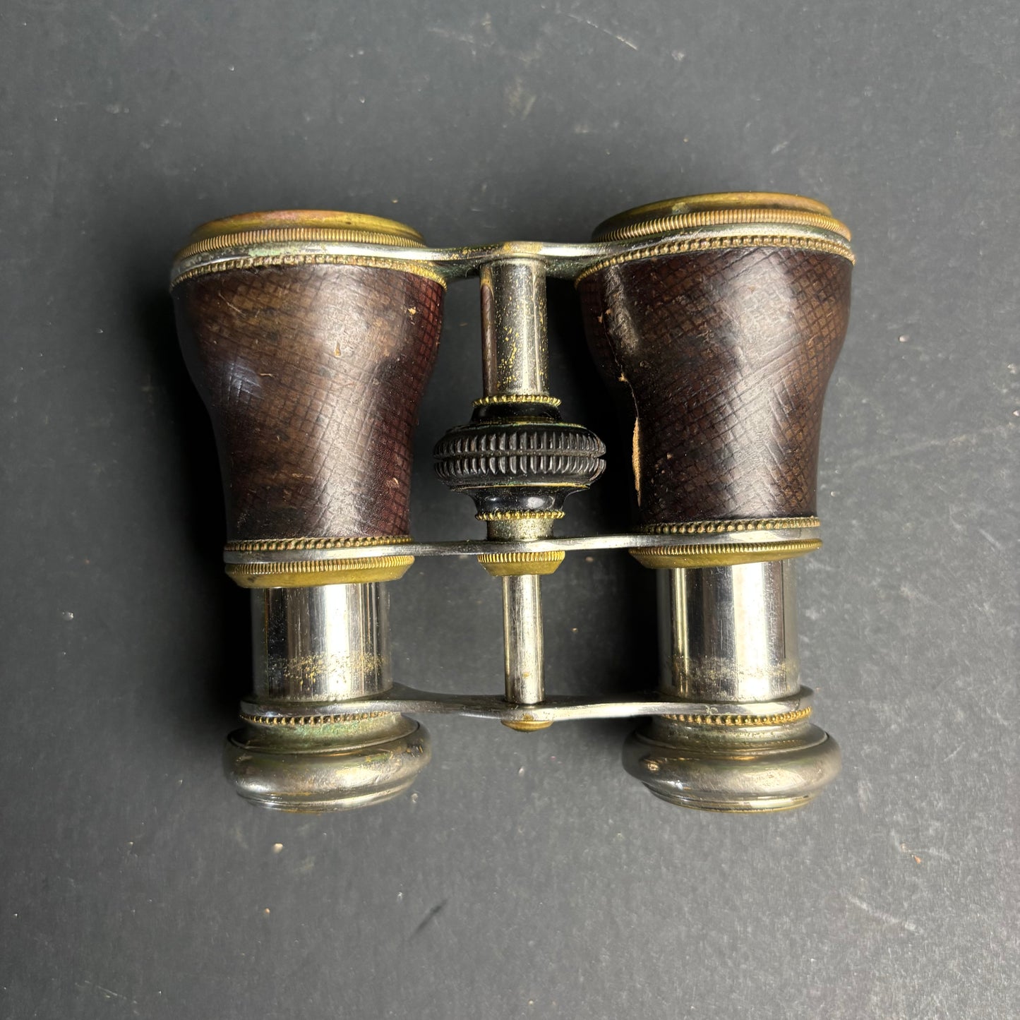 Antique Opera Glasses – Brass & Leather